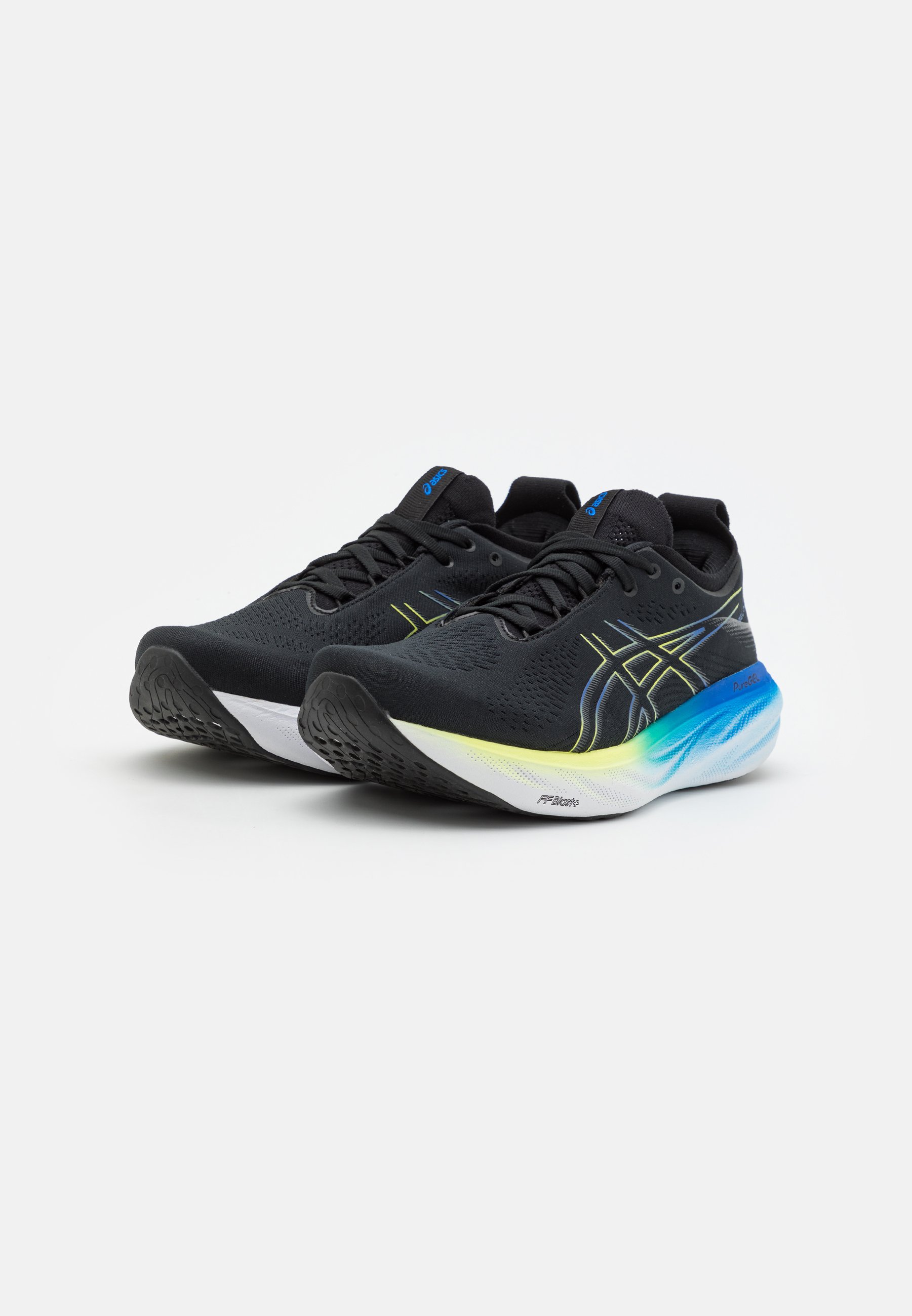 ASICS NIMBUS 25 - Neutral running shoes - black/glow yellow/black