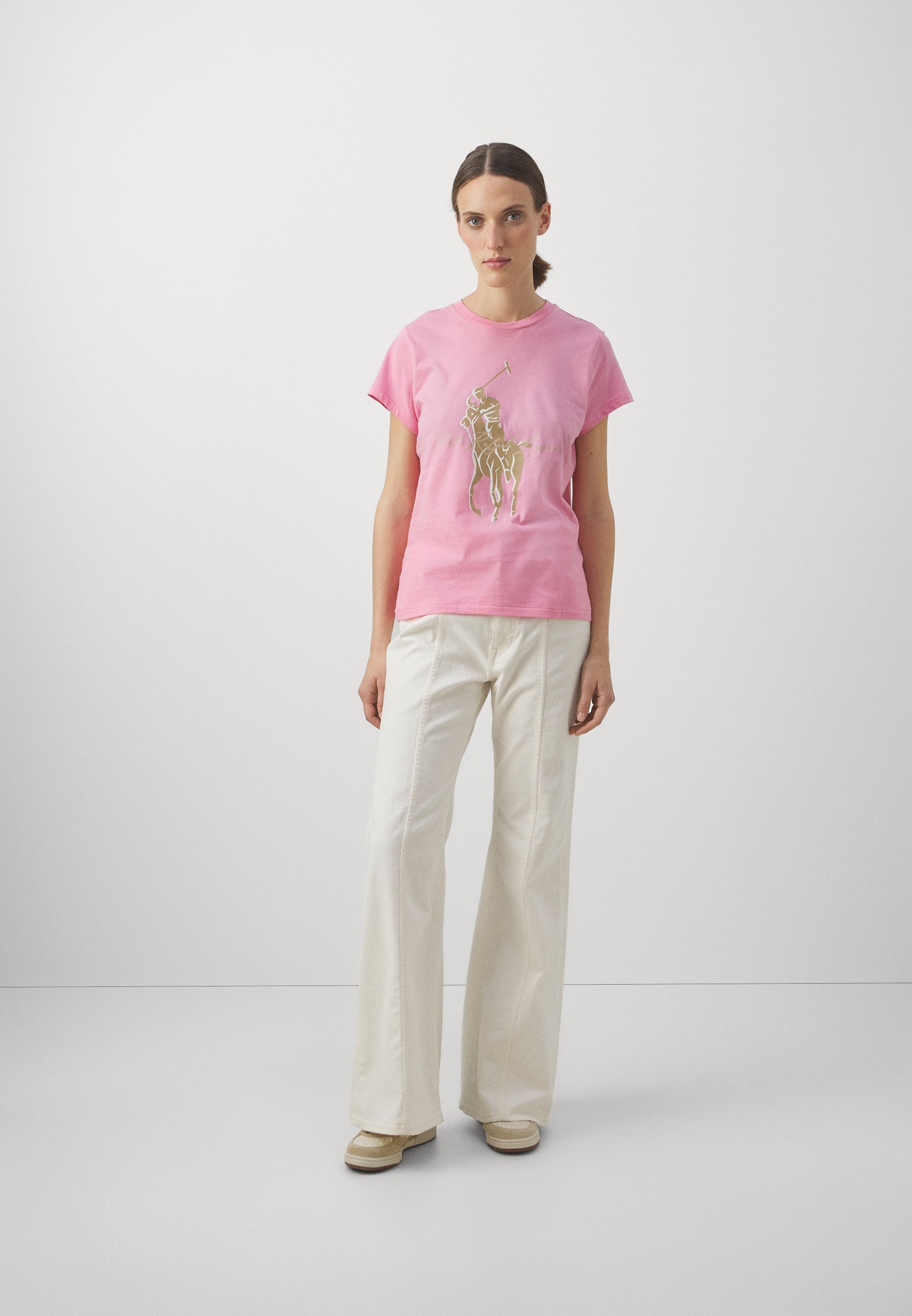 Polo Ralph Lauren LOGO CREWNECK - Print T-shirt - florida pink/pink