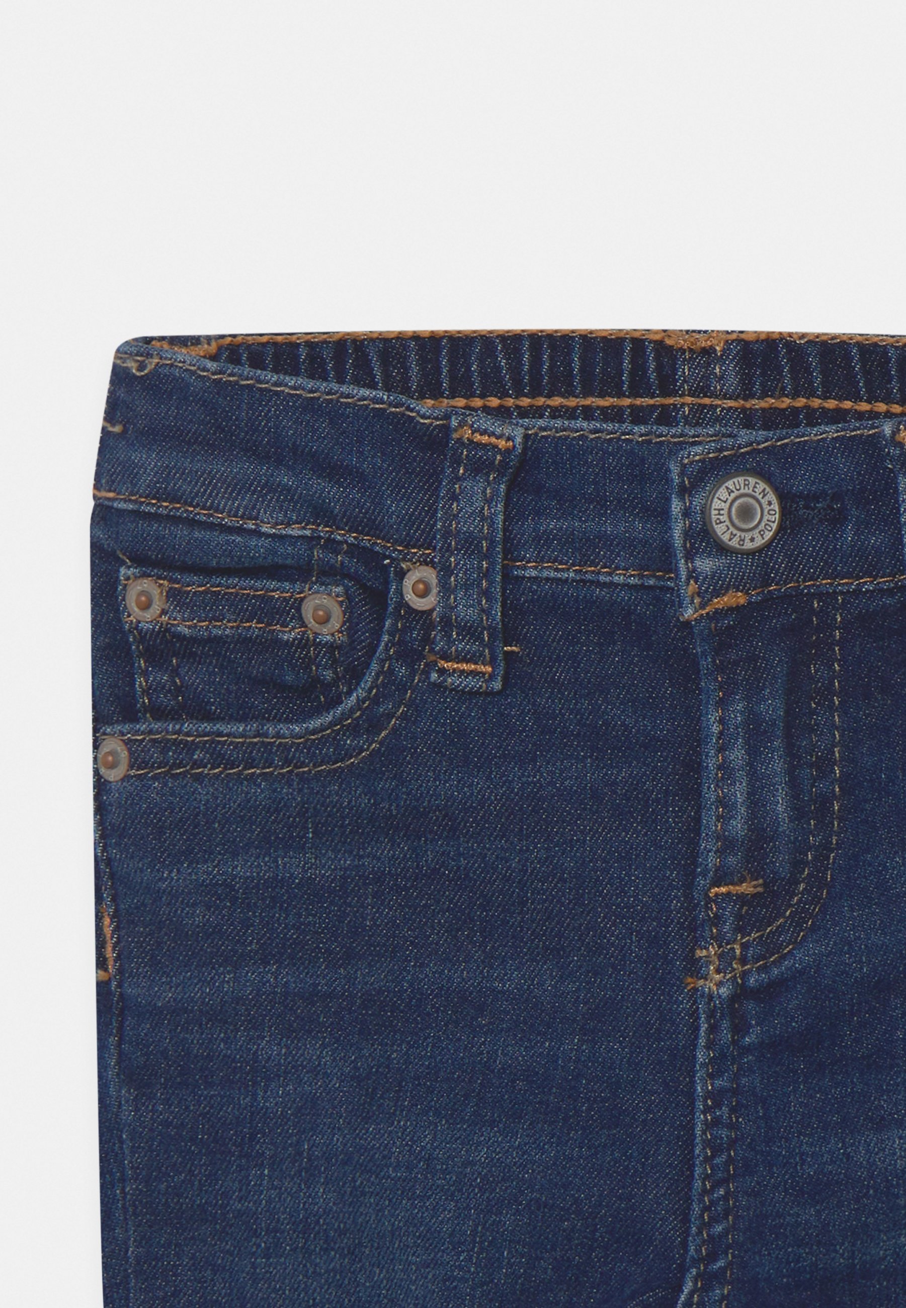 Polo Ralph Lauren BABY AUBRIE LEGGI BOTTOMS - Slim fit jeans - blue/dark-blue denim