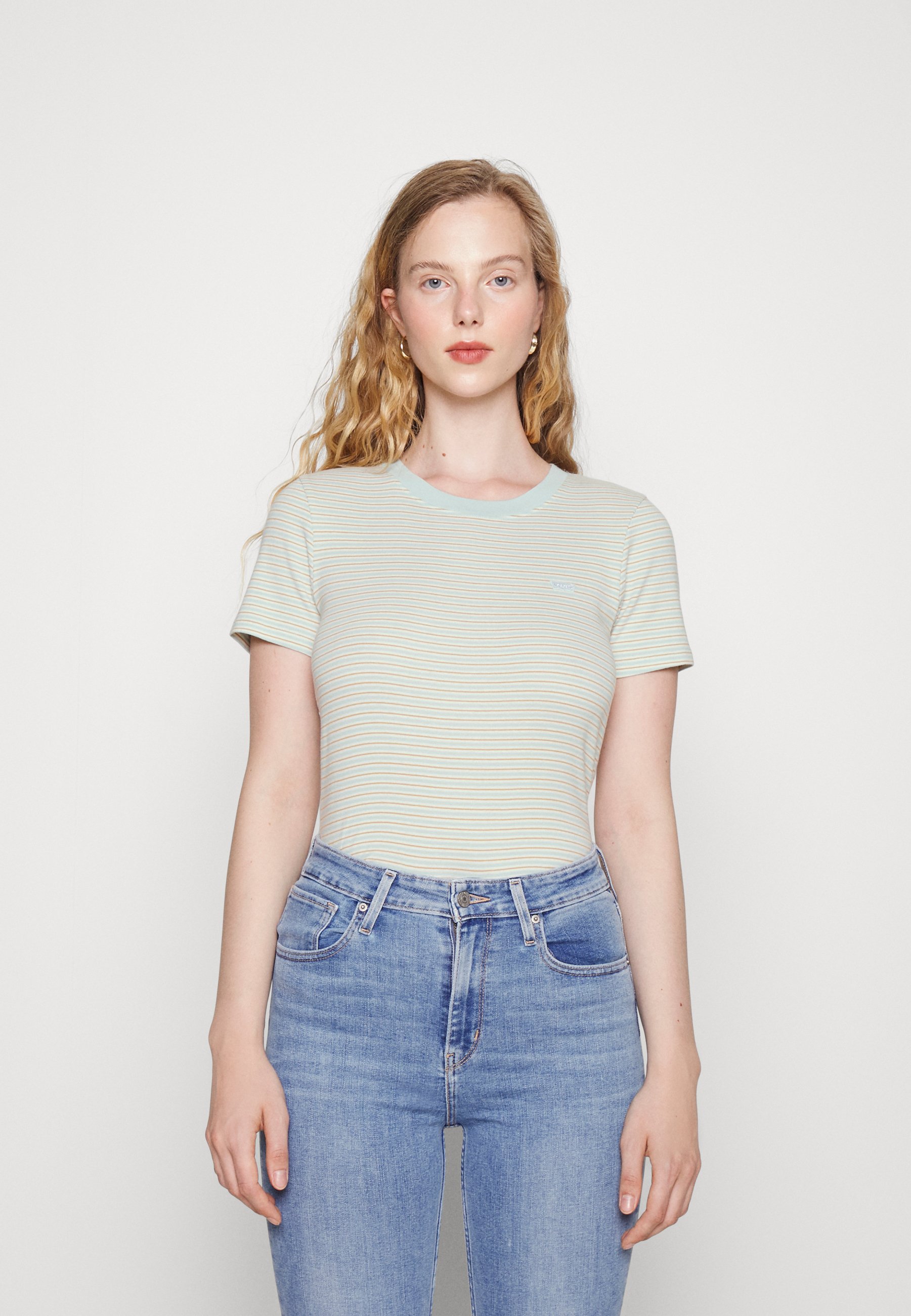 Levi's® BABY TEE - Basic T-shirt - turmeric/starlight blue/blue