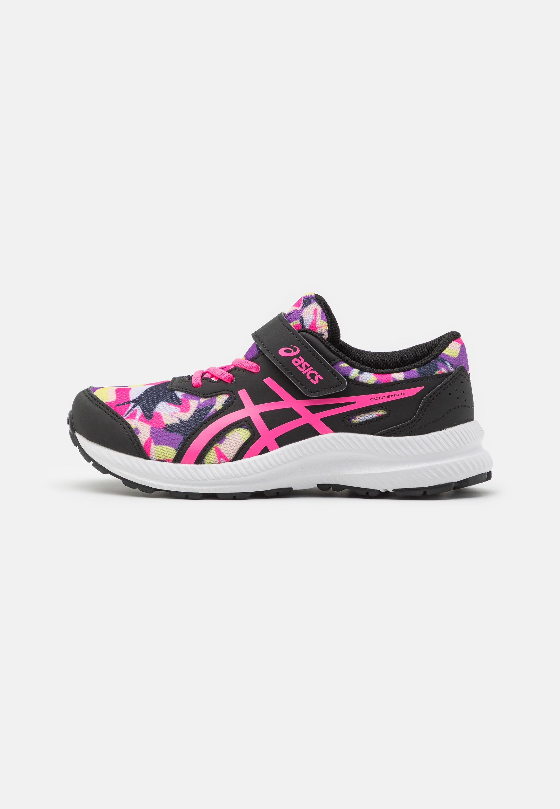 ASICS CONTEND UNISEX - Neutral running shoes - black/hot pink/black