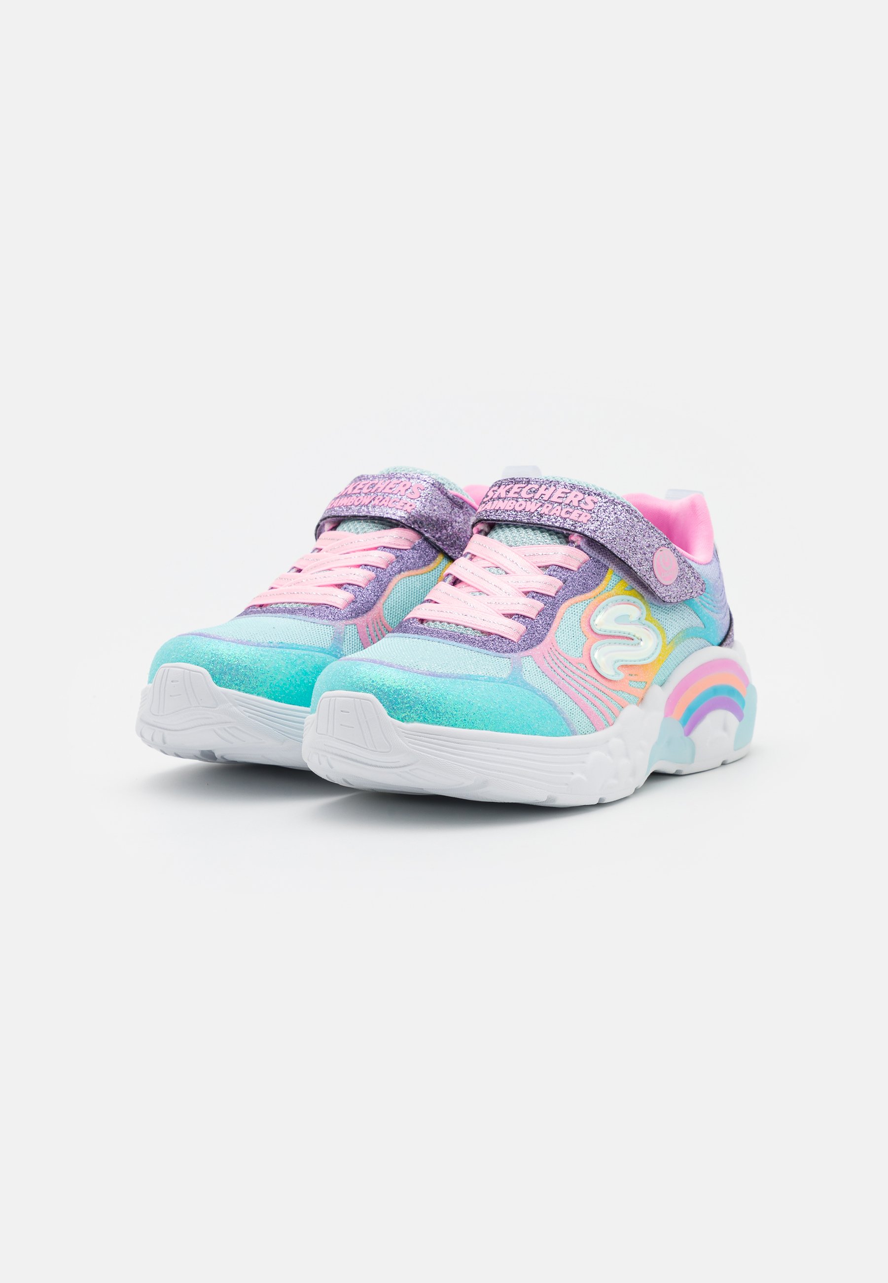 Skechers RAINBOW RACER - Trainers - multi-coloured sparkle/multi-coloured/multi-coloured