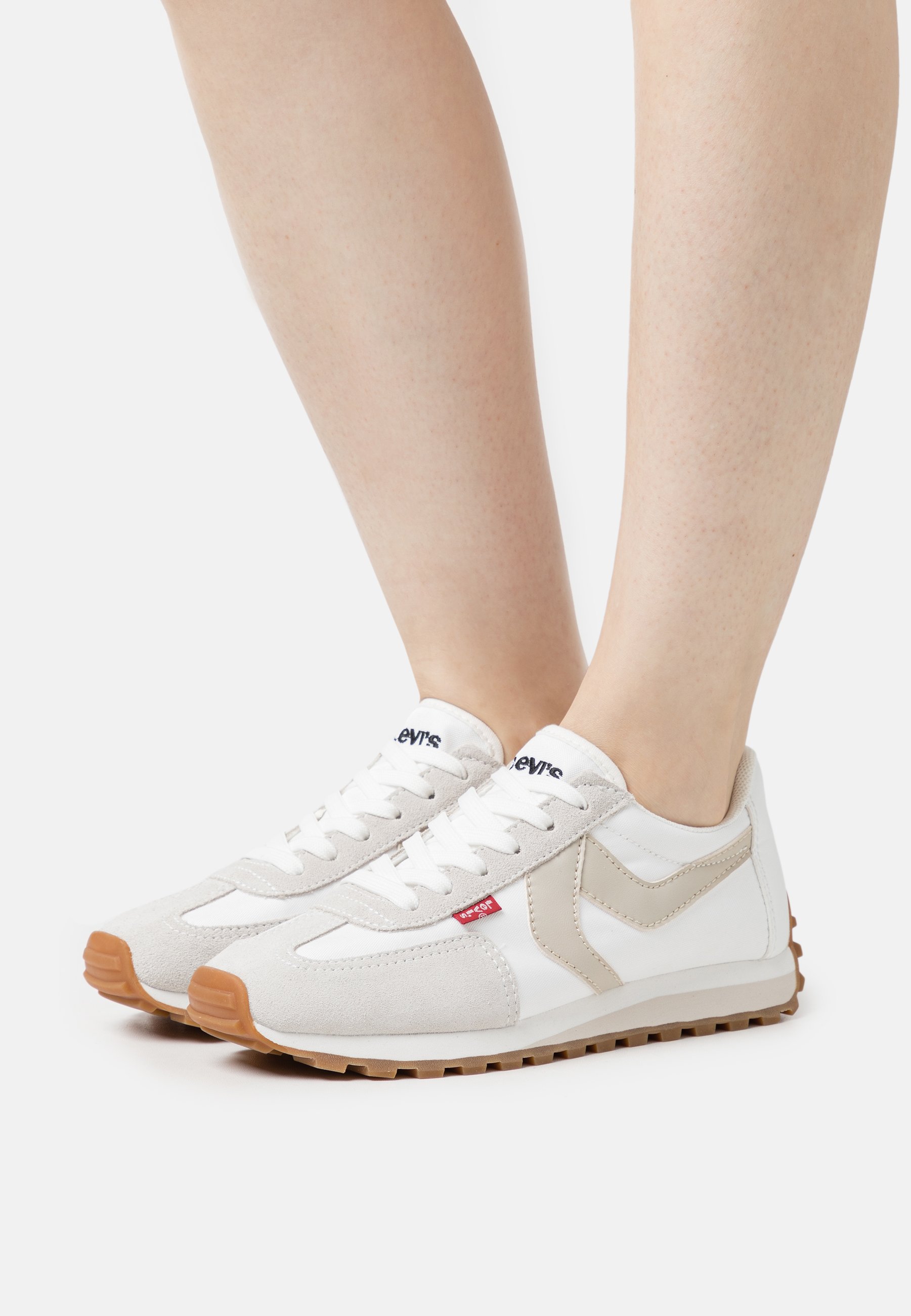Levi's® STRYDER - Trainers - regular white/white