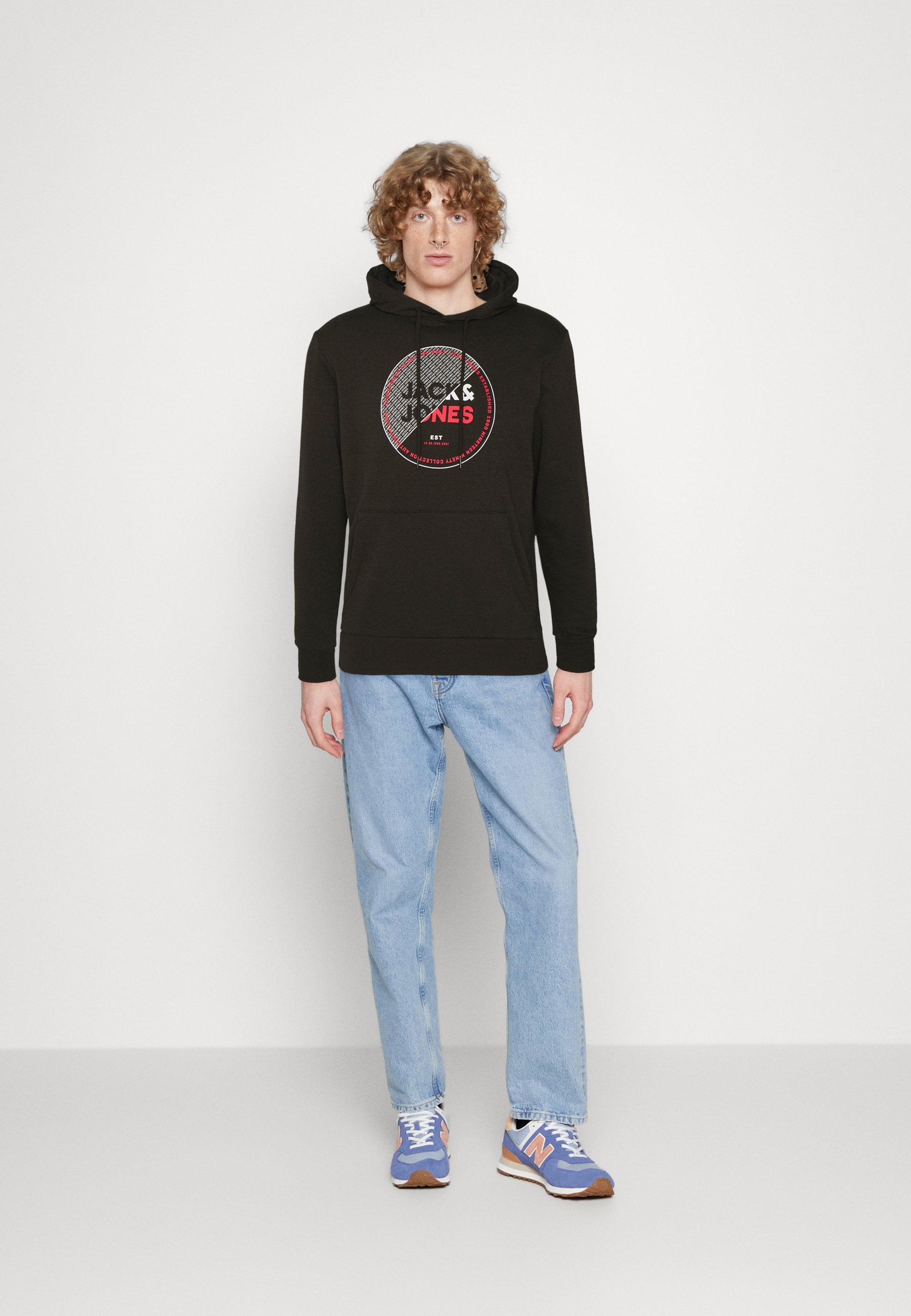 Jack &Jones JJRALF HOOD - Sweatshirt - black