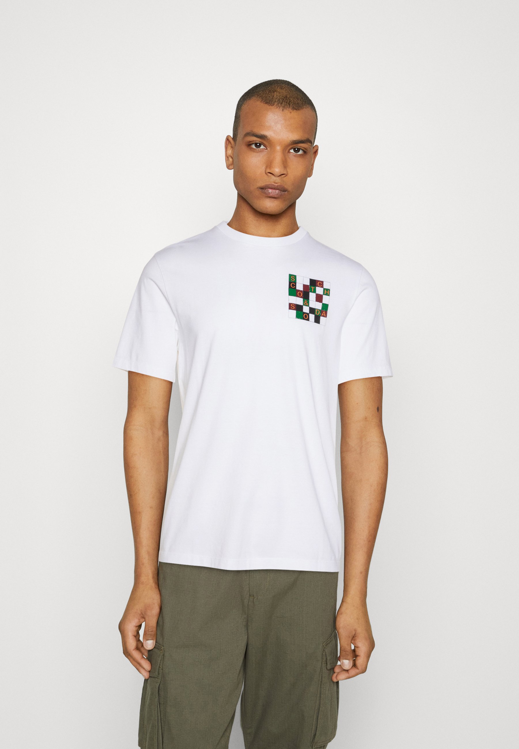 Scotch & Soda REGULAR FIT ARTWORK - Print T-shirt - white
