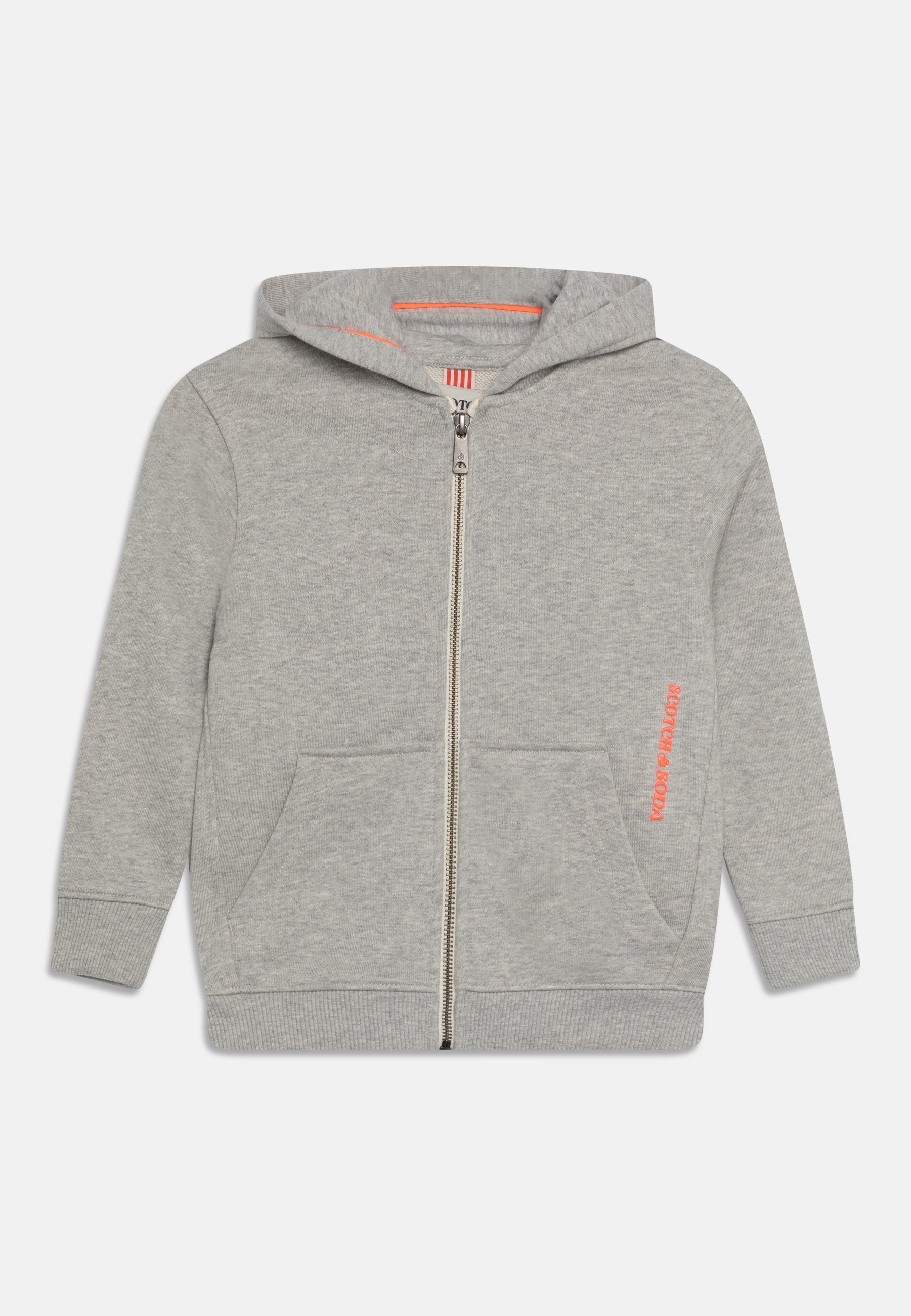 Scotch & Soda ZIP THROUGH HOODIE IN ORGANIC UNISEX - Zip-up sweatshirt - grey melange/grey