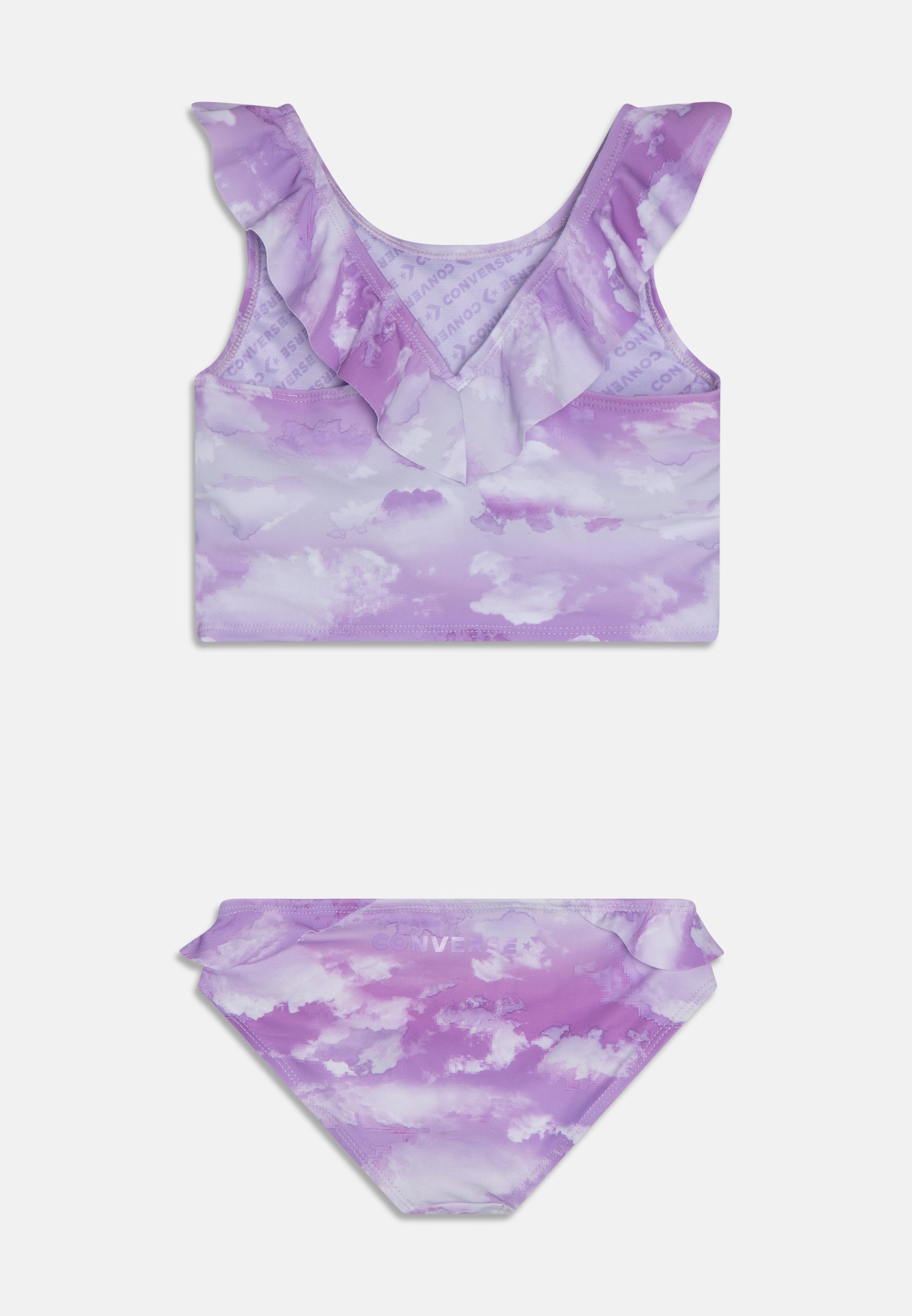 Converse RUFFLE PRINTED SWIM SUIT SET - Bikini - vapor violet/purple