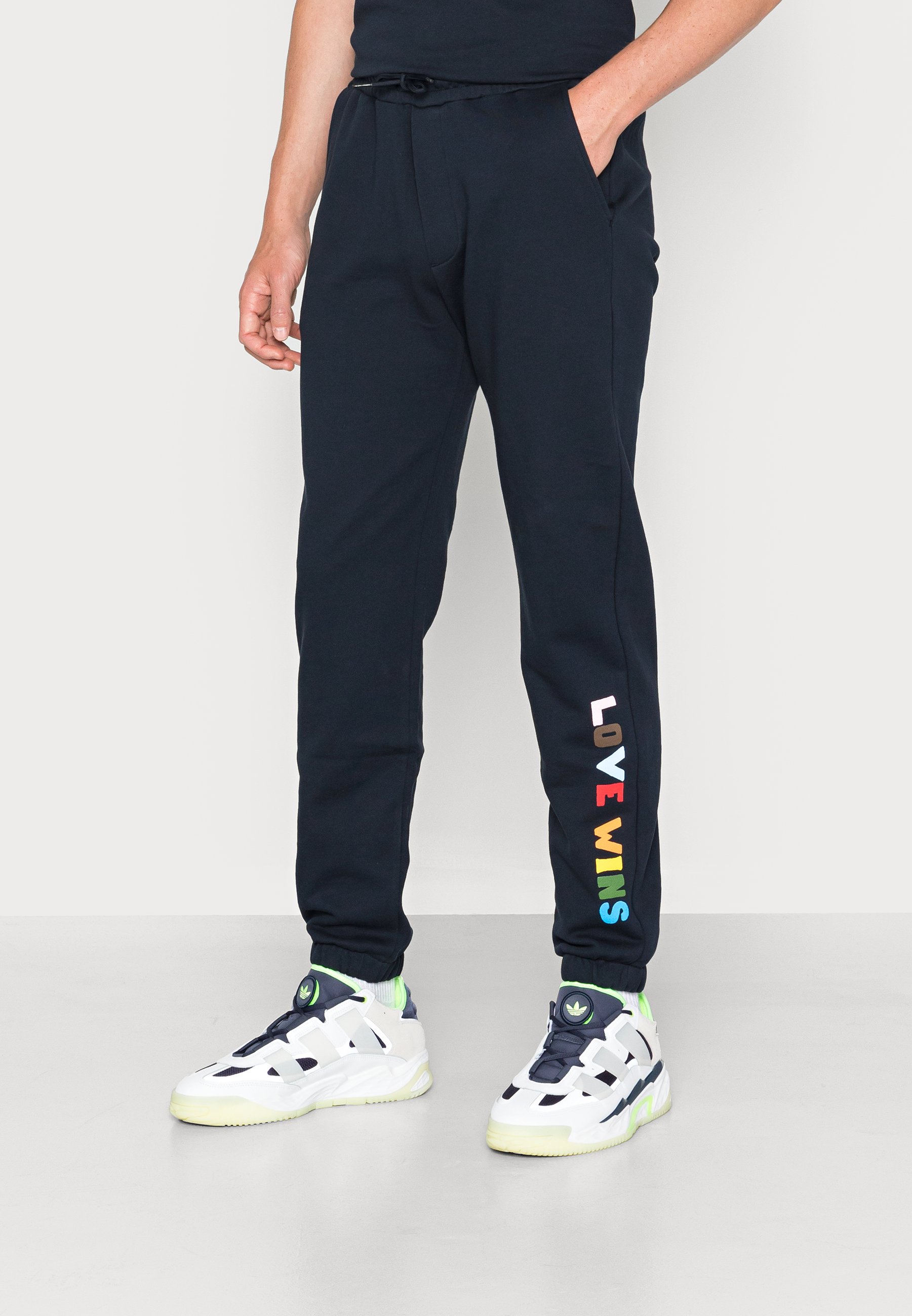 Scotch & Soda LOVE WINS UNISEX - Tracksuit bottoms - night/dark blue