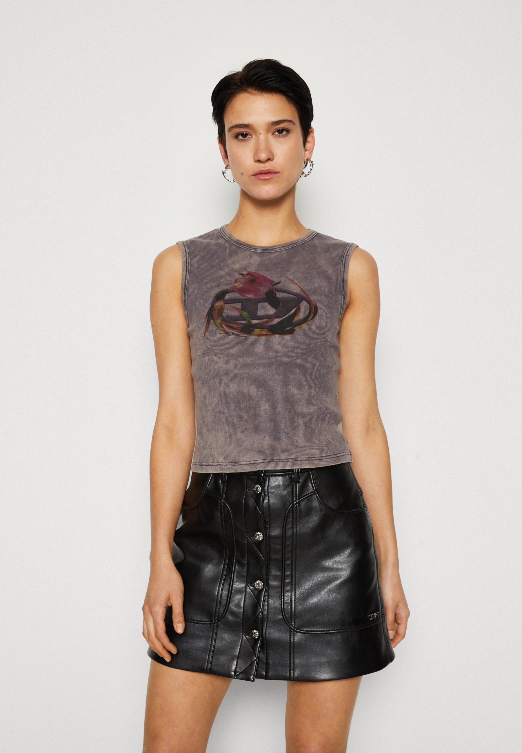 Diesel T-SKIZZY-L1 - Top - 9cm/grey
