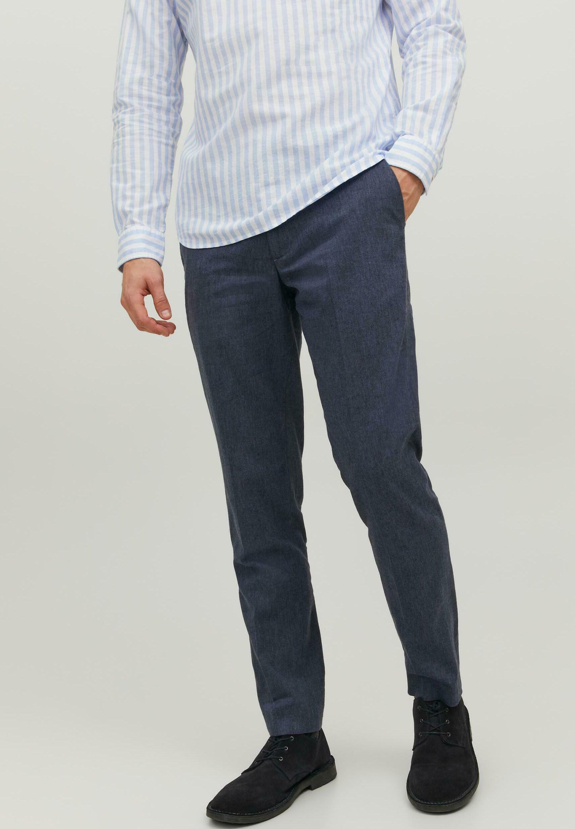 Jack &Jones JPRRIVIERA SLIM FIT - Trousers - navy blazer/blue