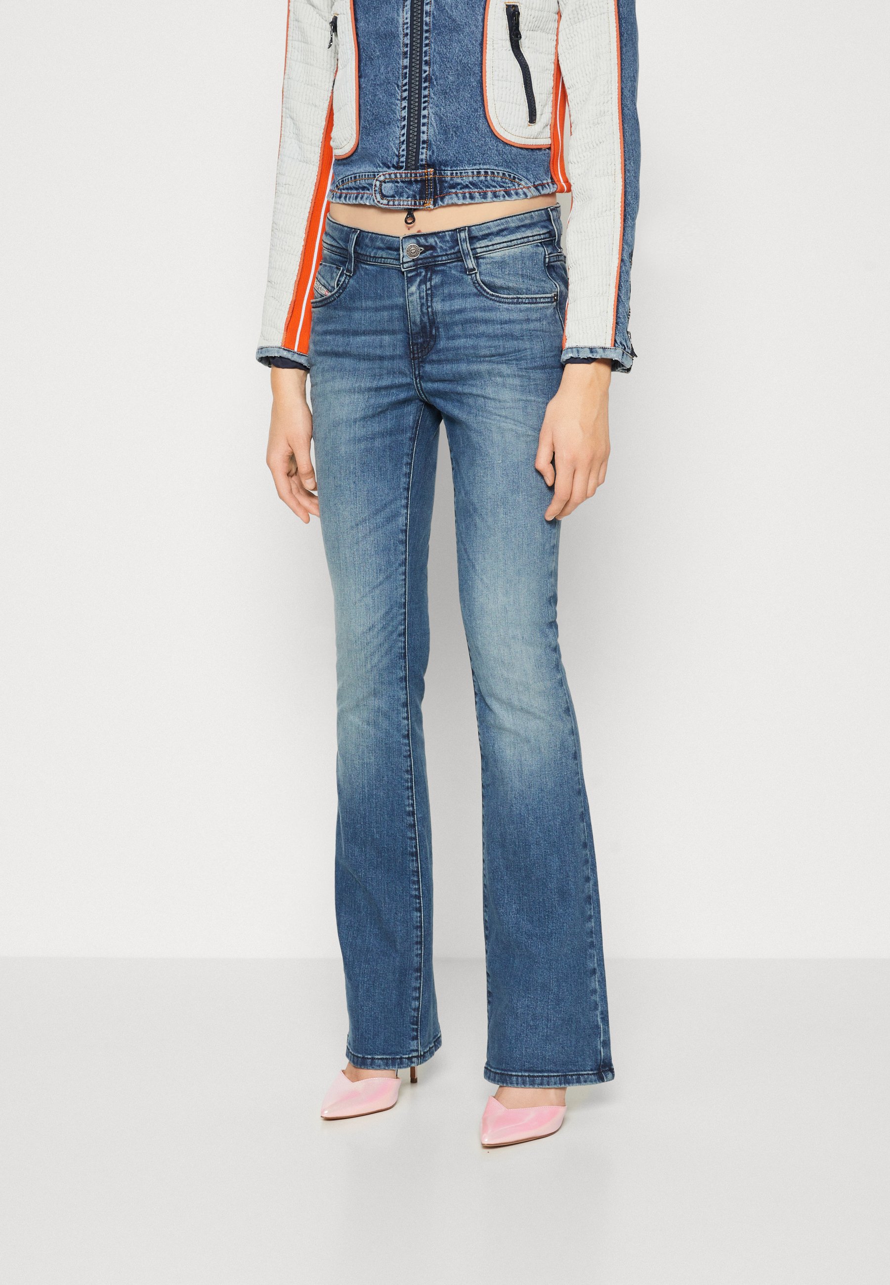 Diesel 1969 EBBEY - Bootcut jeans - denim/blue denim