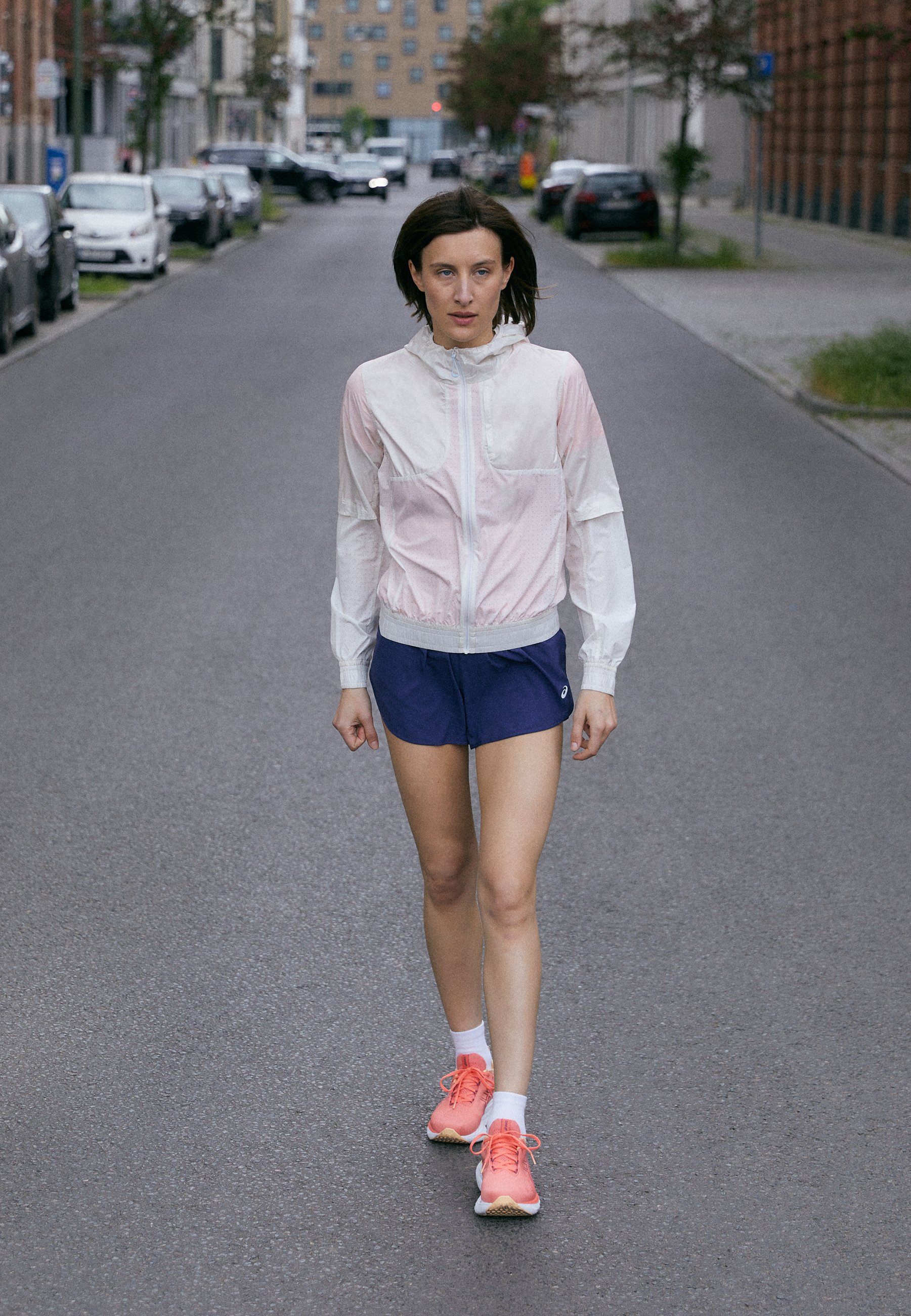 ASICS NAGINO RUN JACKET - Running jacket - cream/off-white