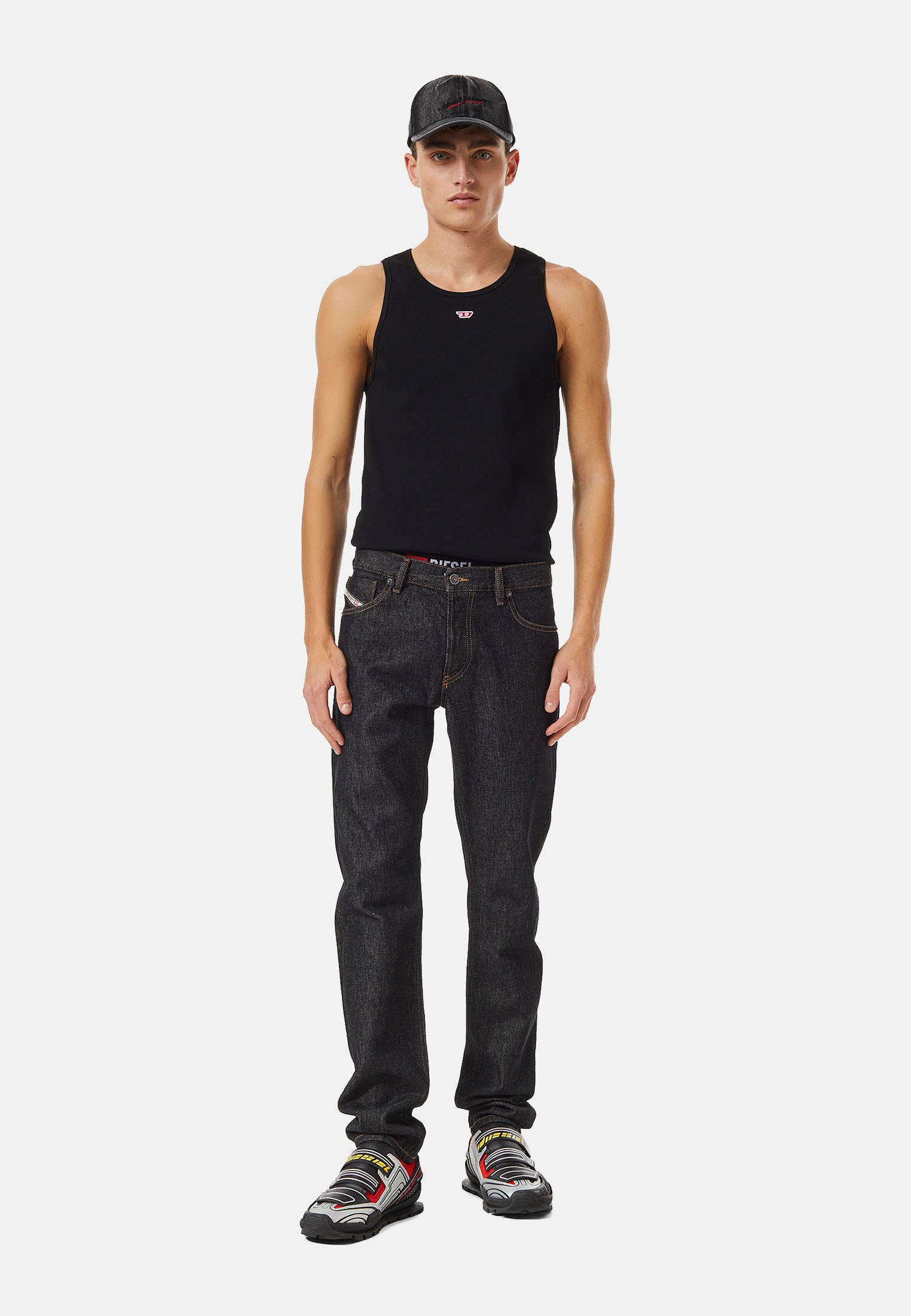 Diesel Straight leg jeans - black/dark grey/black denim