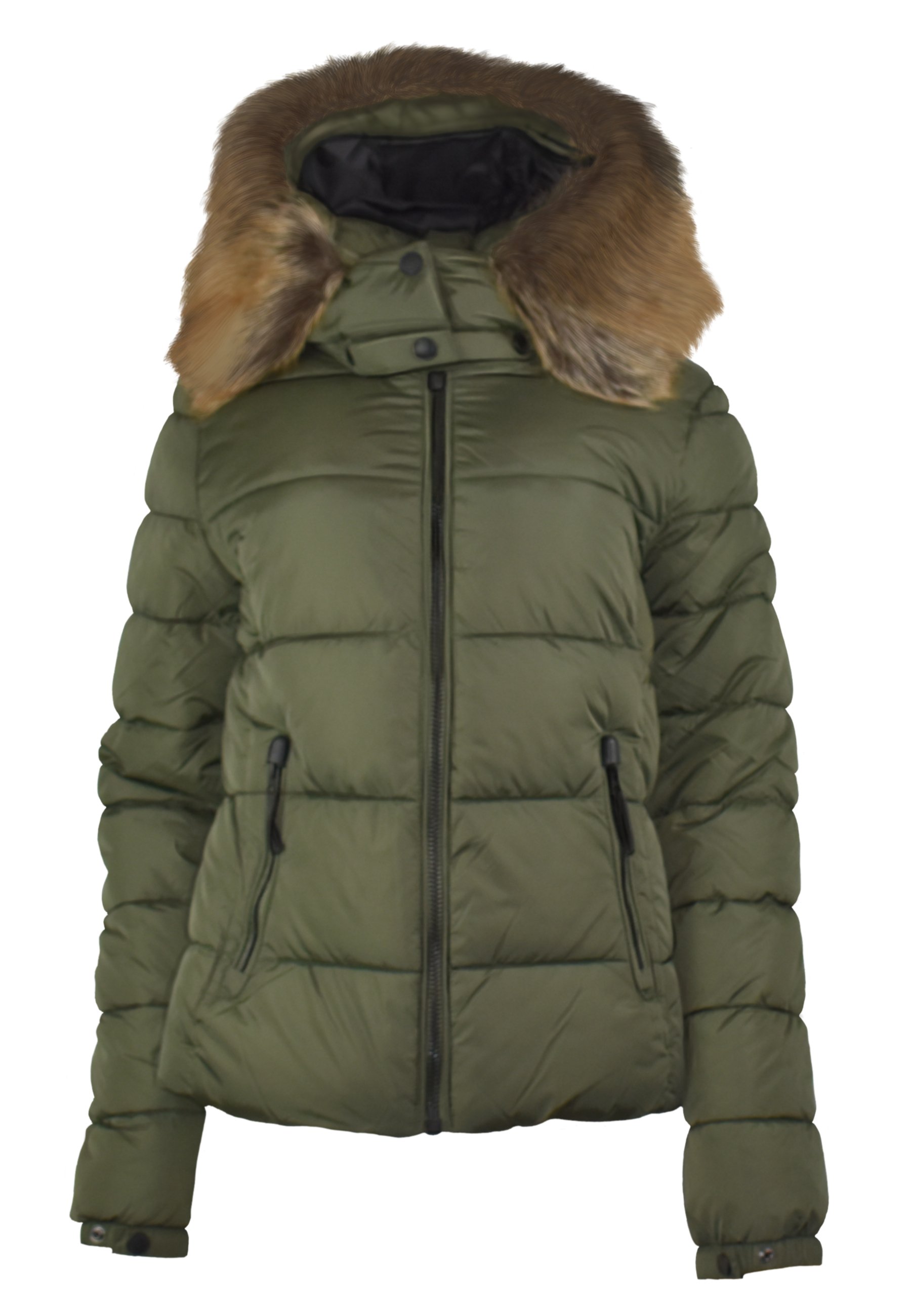 Superdry CODE HOOD FUJI LUXE  - Winter jacket - dark moss/khaki