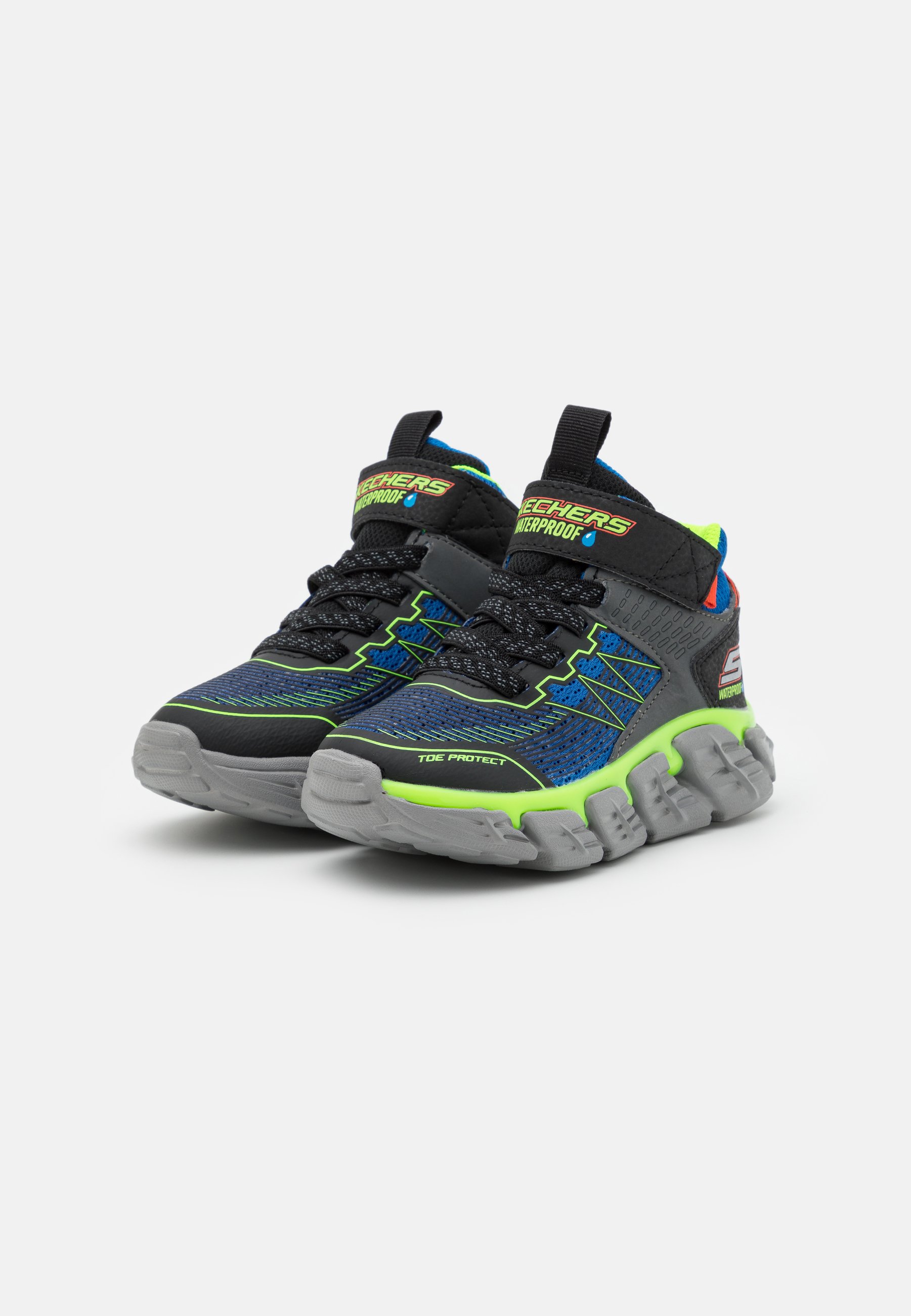 Skechers TECH-GRIP - High-top trainers - royal/black/lime/orange/blue