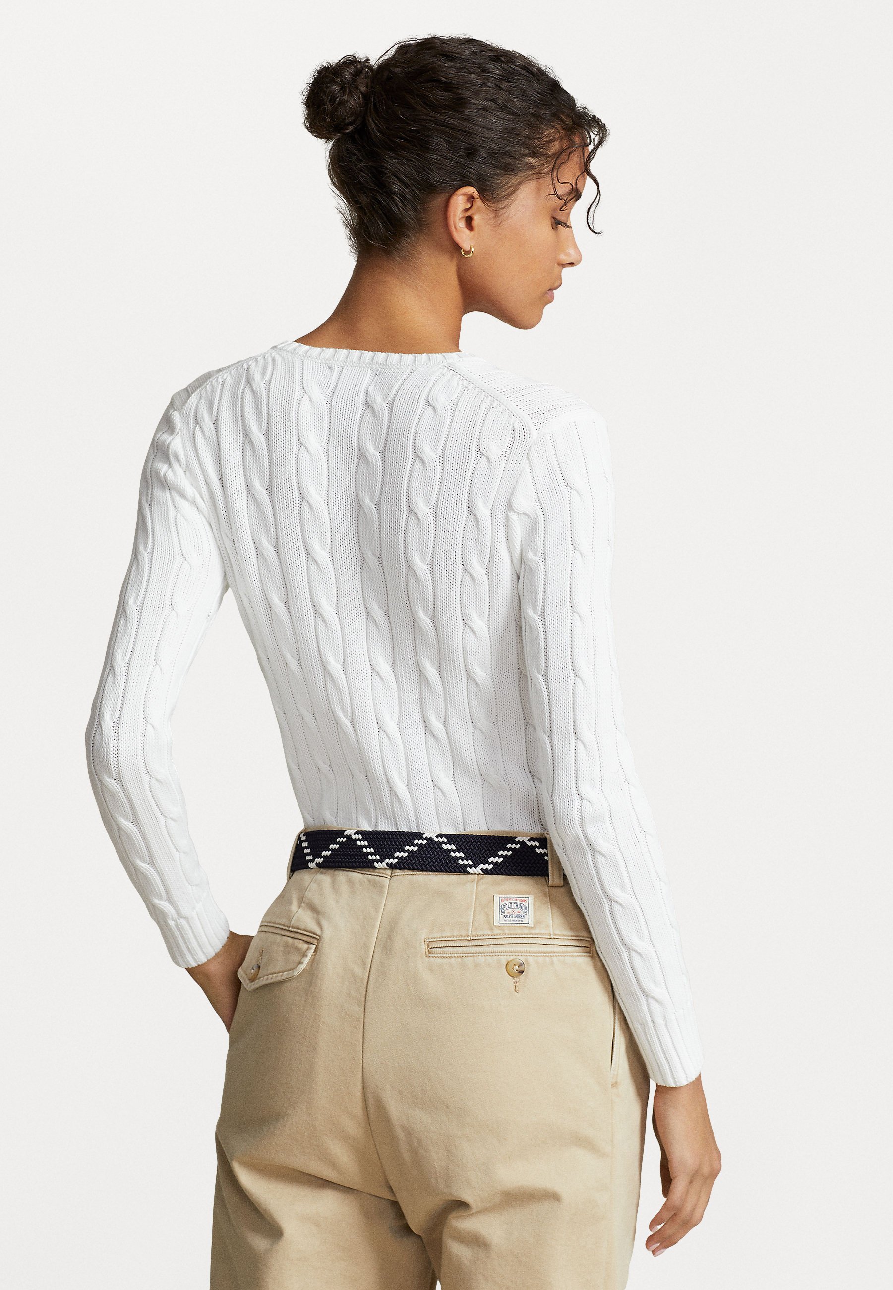 Polo Ralph Lauren KIMBERLY LONG SLEEVE - Jumper - white