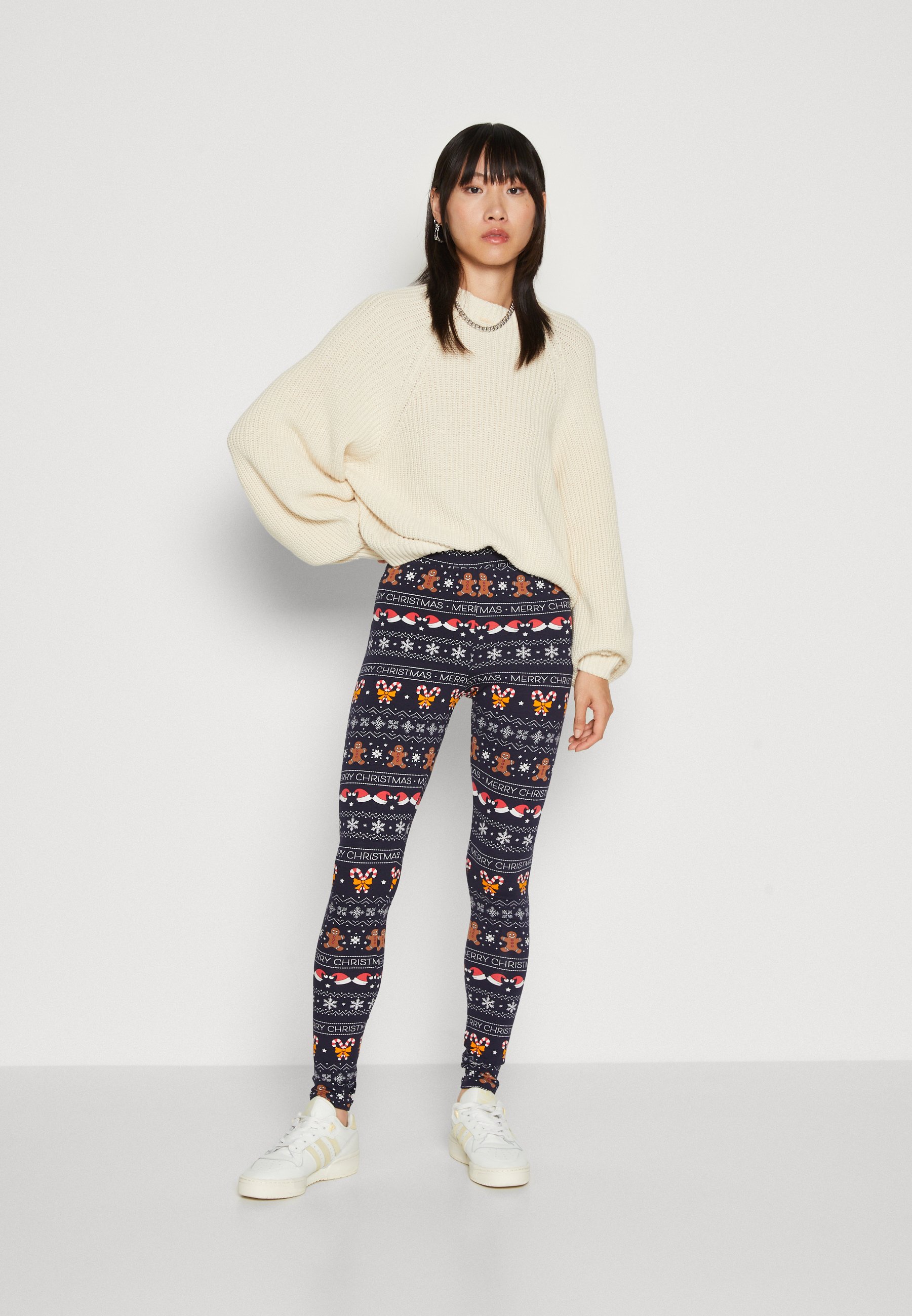 ONLY ONLXMAS ELFI  - Leggings - Trousers - night sky/dark blue