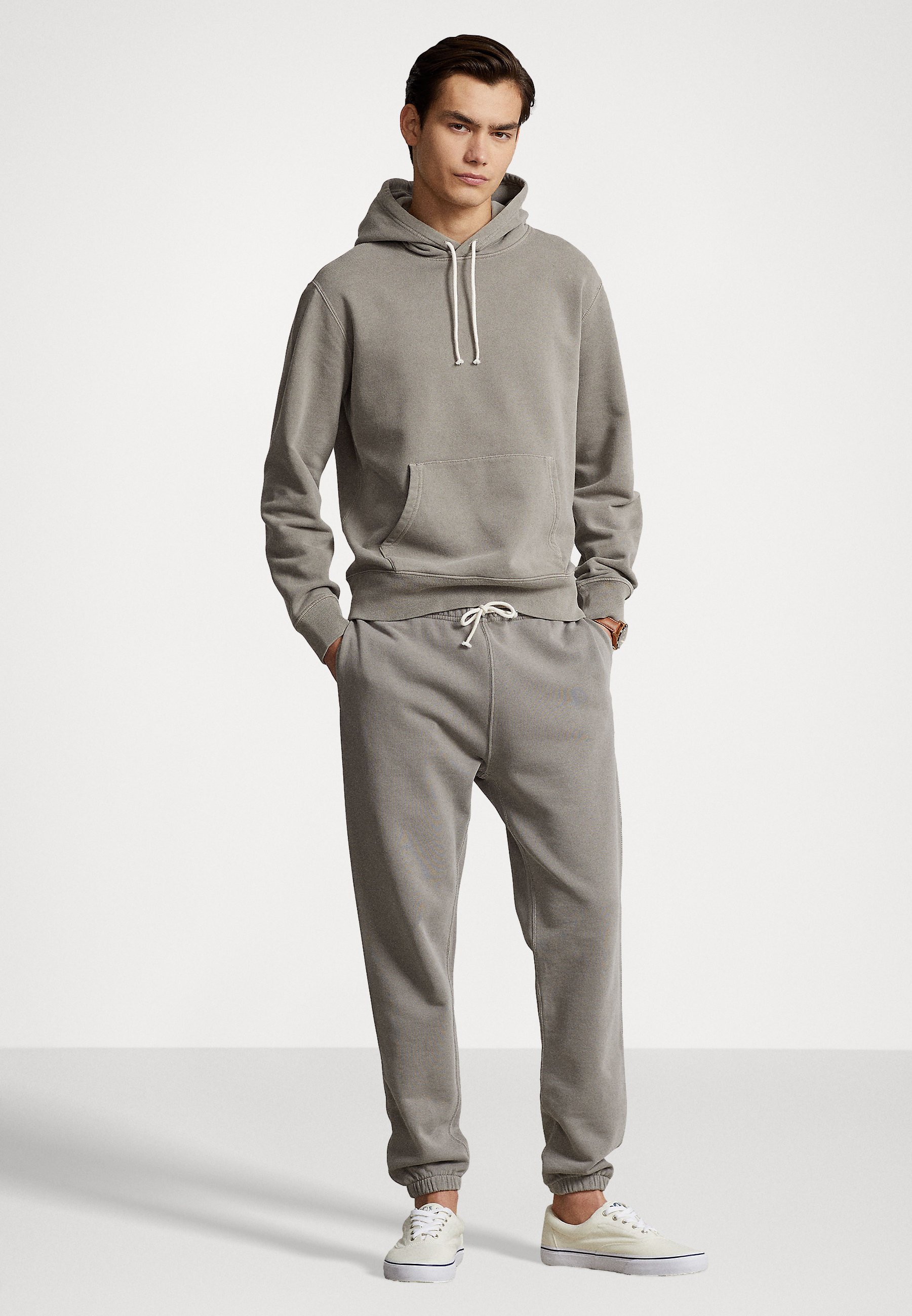 Polo Ralph Lauren ORGANIC COTTON FLEECE HOODIE - Sweatshirt - grey fog/grey