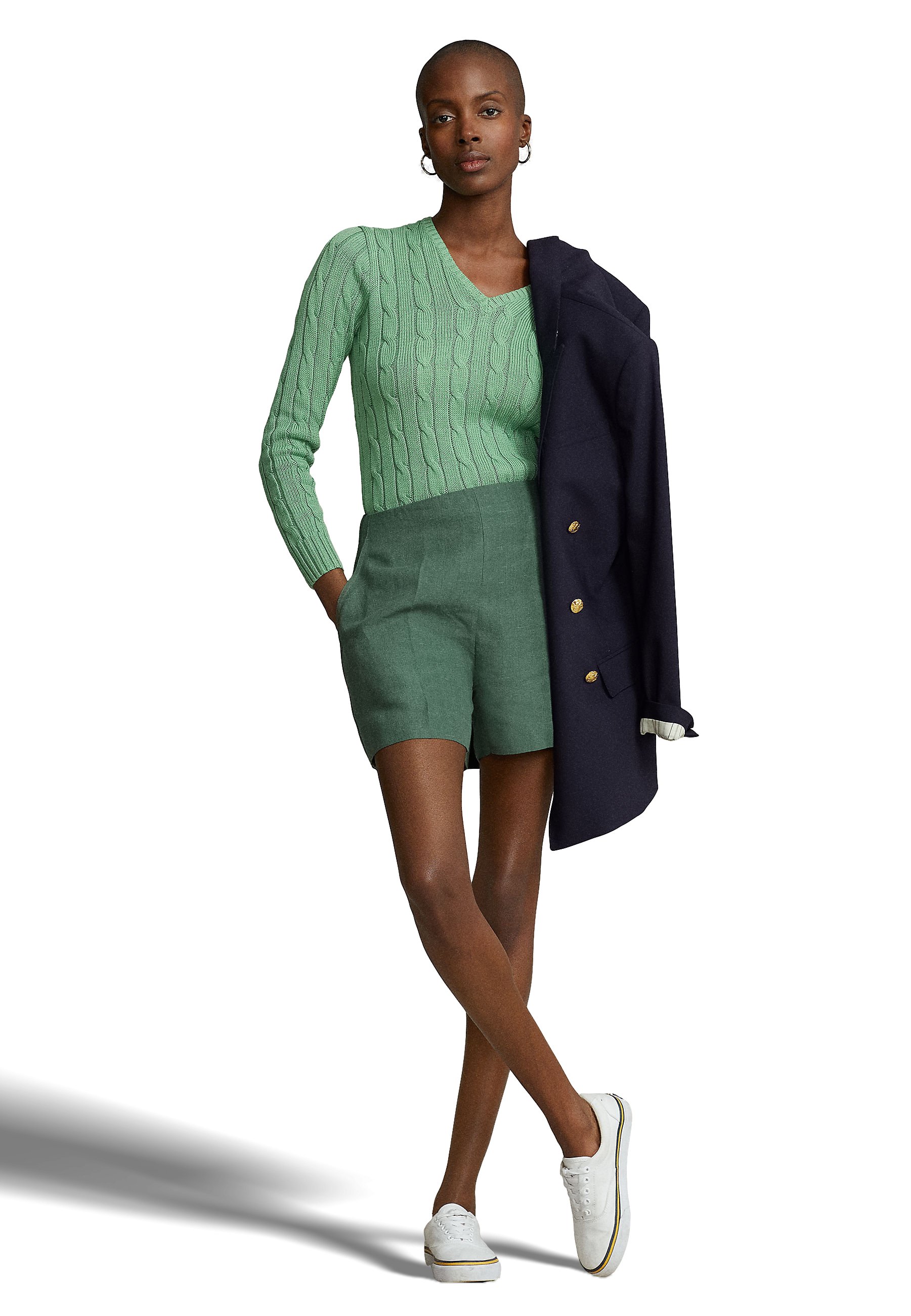 Polo Ralph Lauren KIMBERLY LONG SLEEVE - Jumper - outback green/green