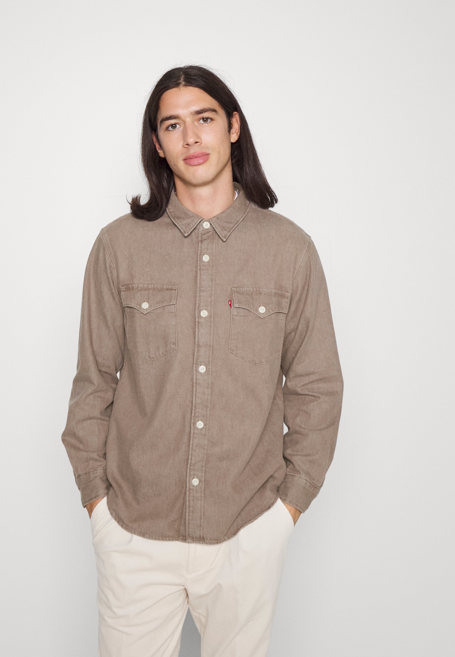 Levi's® RELAXED FIT WESTERN - Shirt - brown