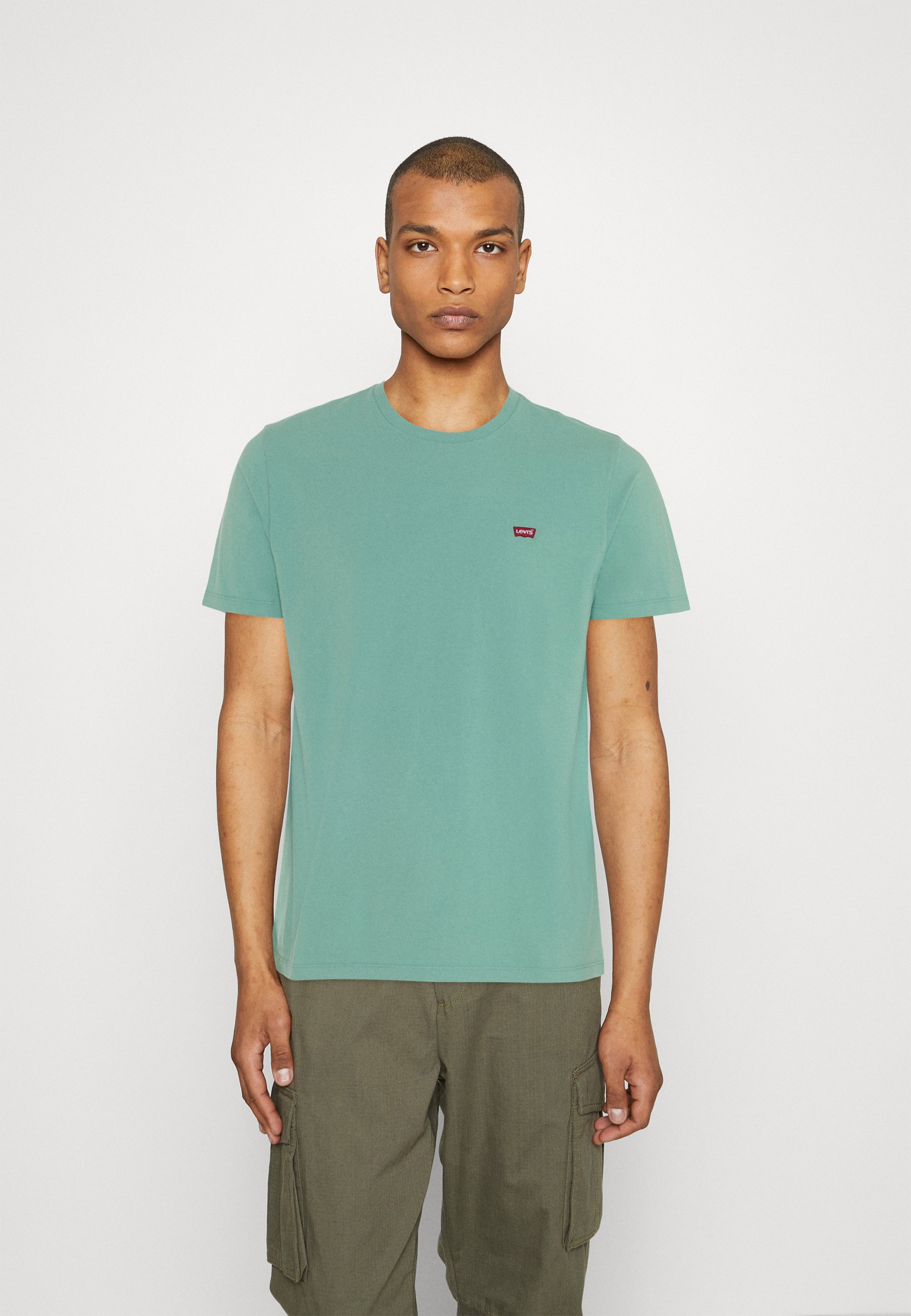 Levi's® ORIGINAL  - Print T-shirt - wasabi/turquoise