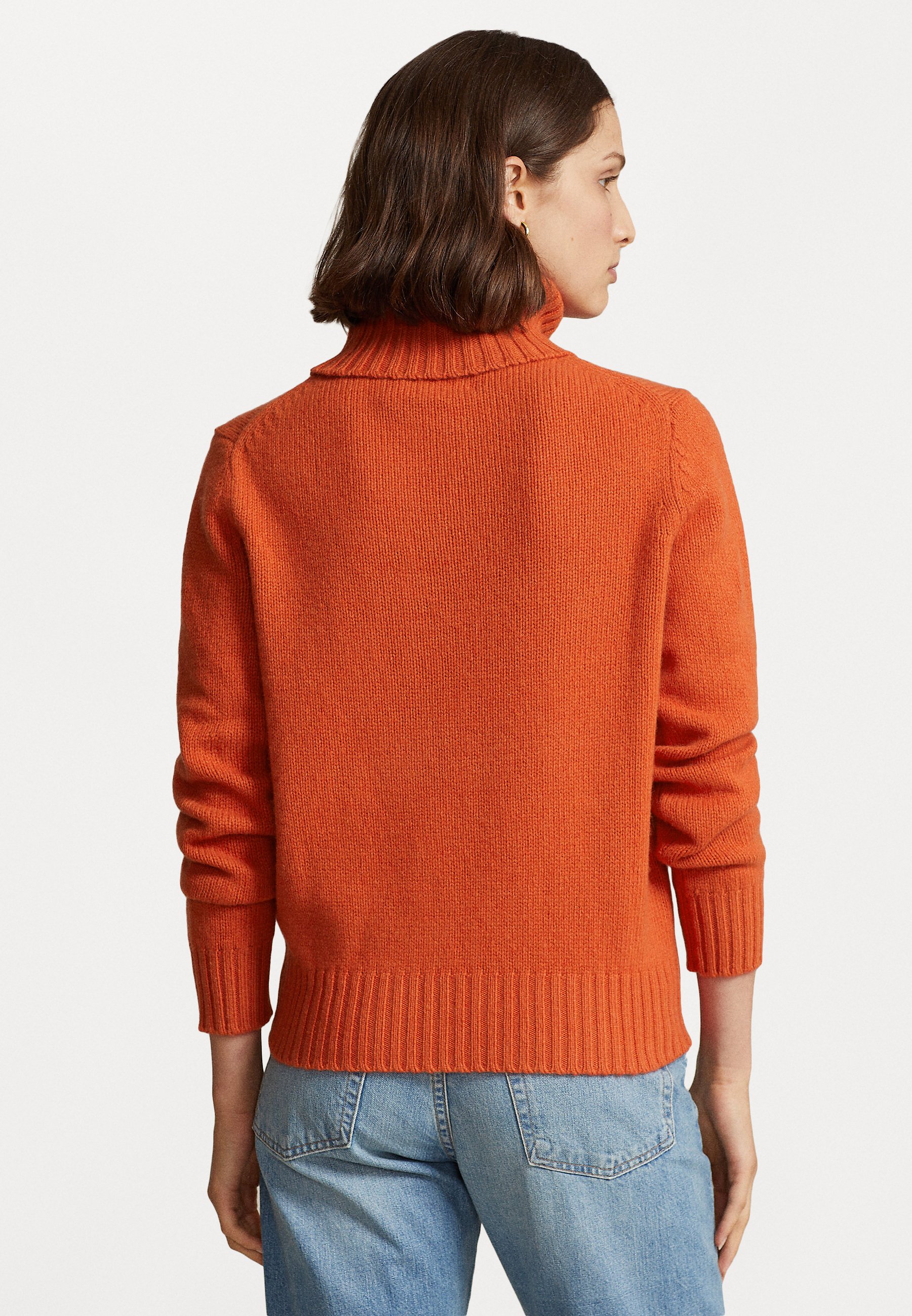 Polo Ralph Lauren LONG SLEEVE - Jumper - varsity orange melange/orange