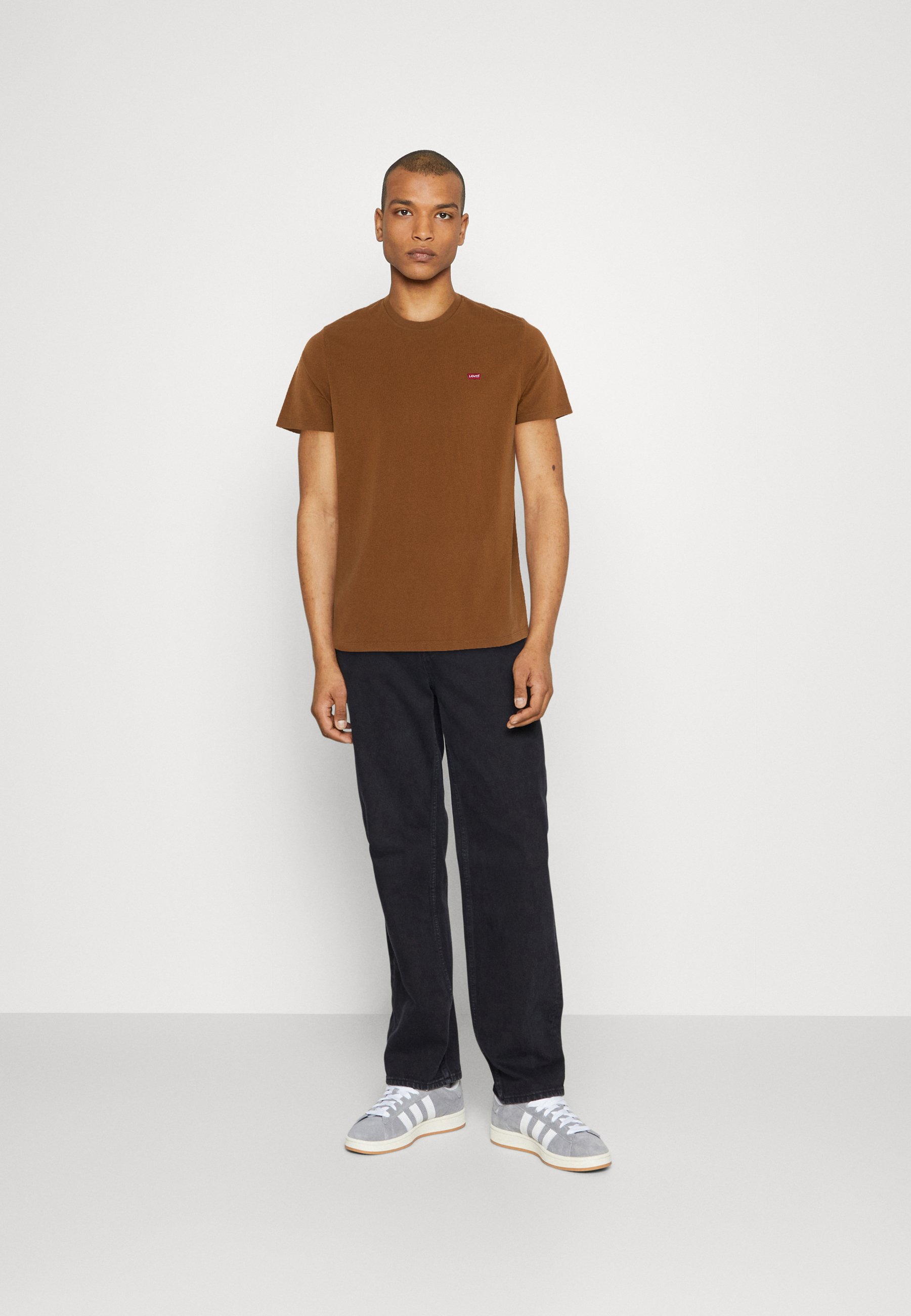 Levi's® ORIGINAL  - Print T-shirt - dark ginger/brown
