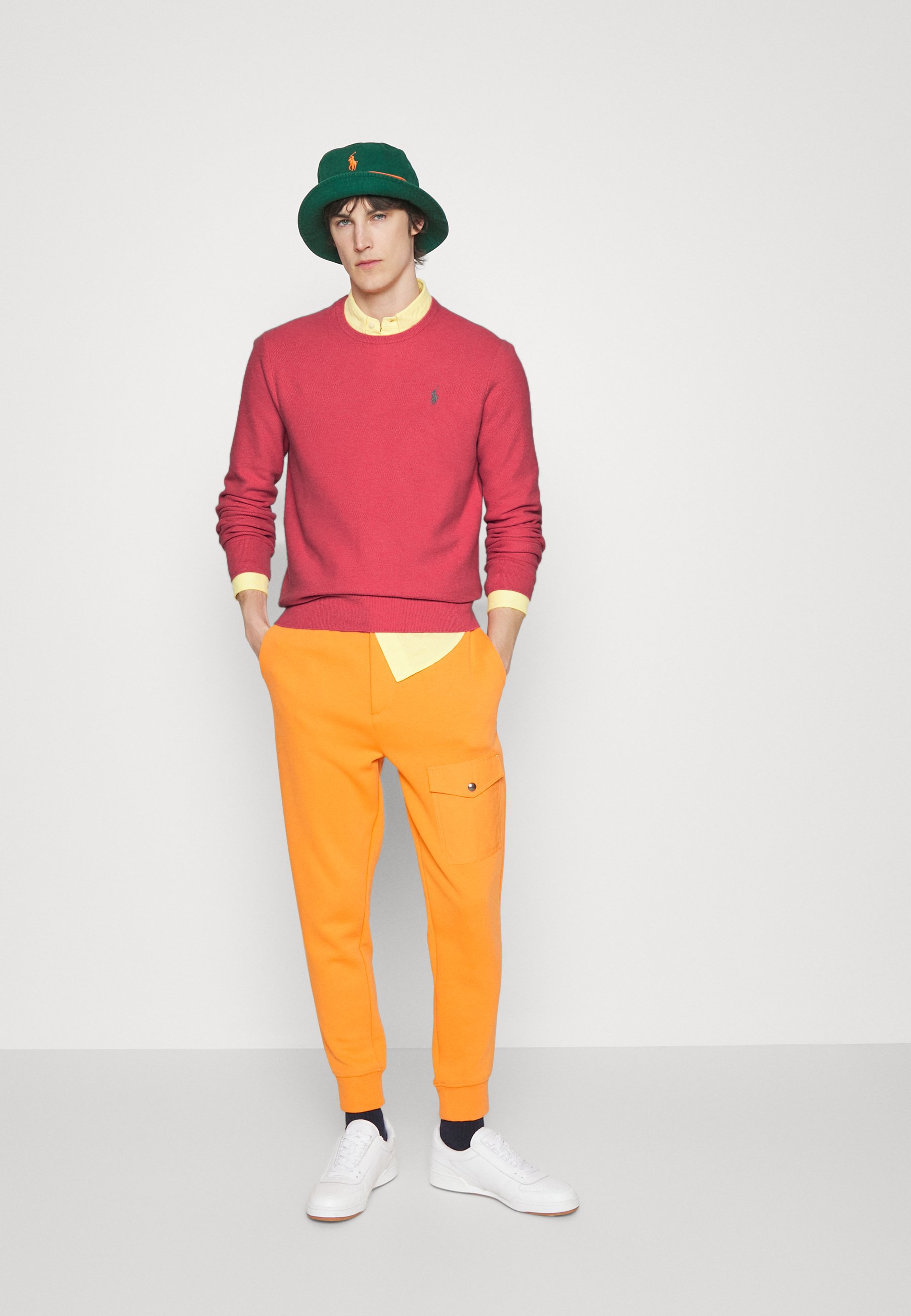 Polo Ralph Lauren LONG SLEEVE - Jumper - red sky heather/red