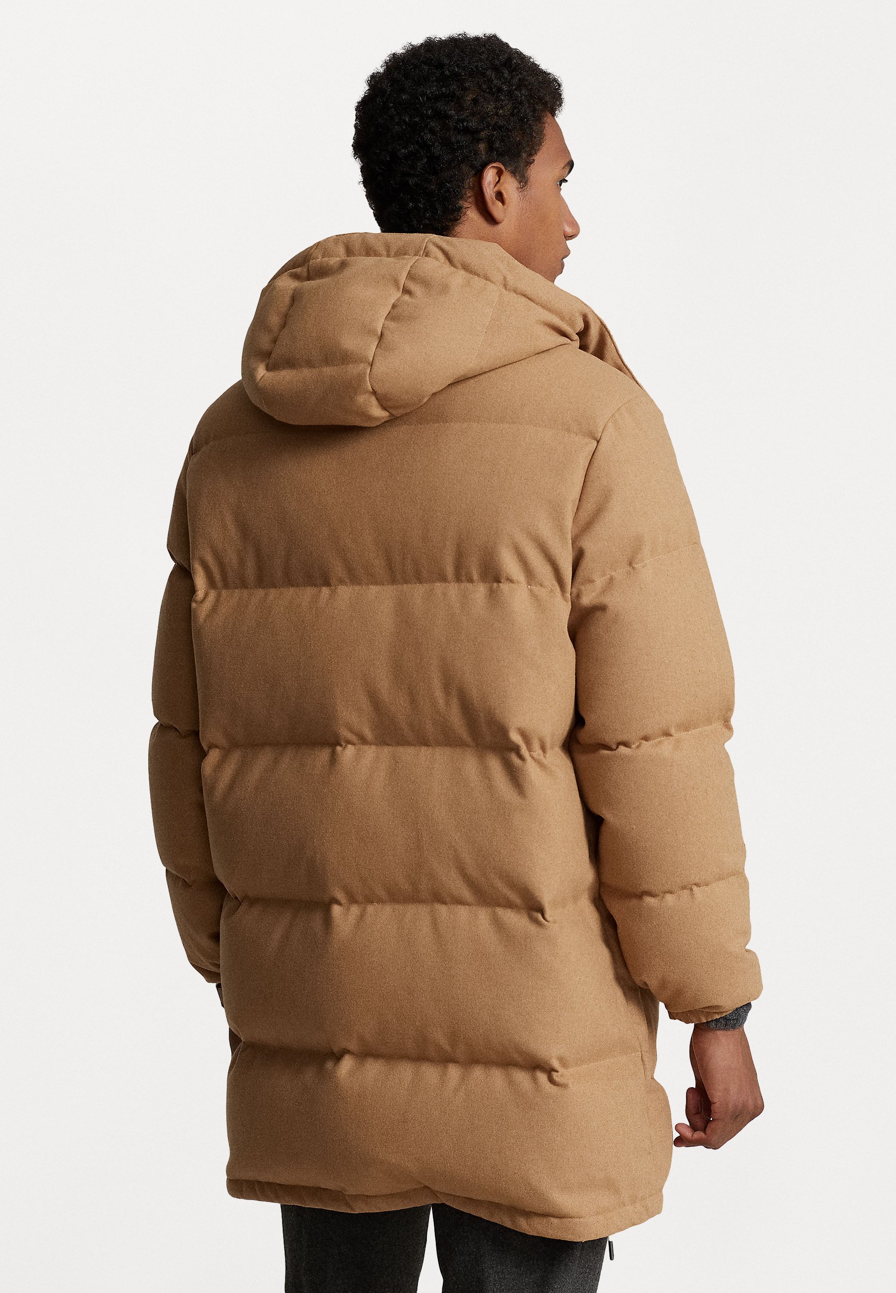Polo Ralph Lauren BOULDER LINED COAT - Down coat - berkshire tan heather/tan