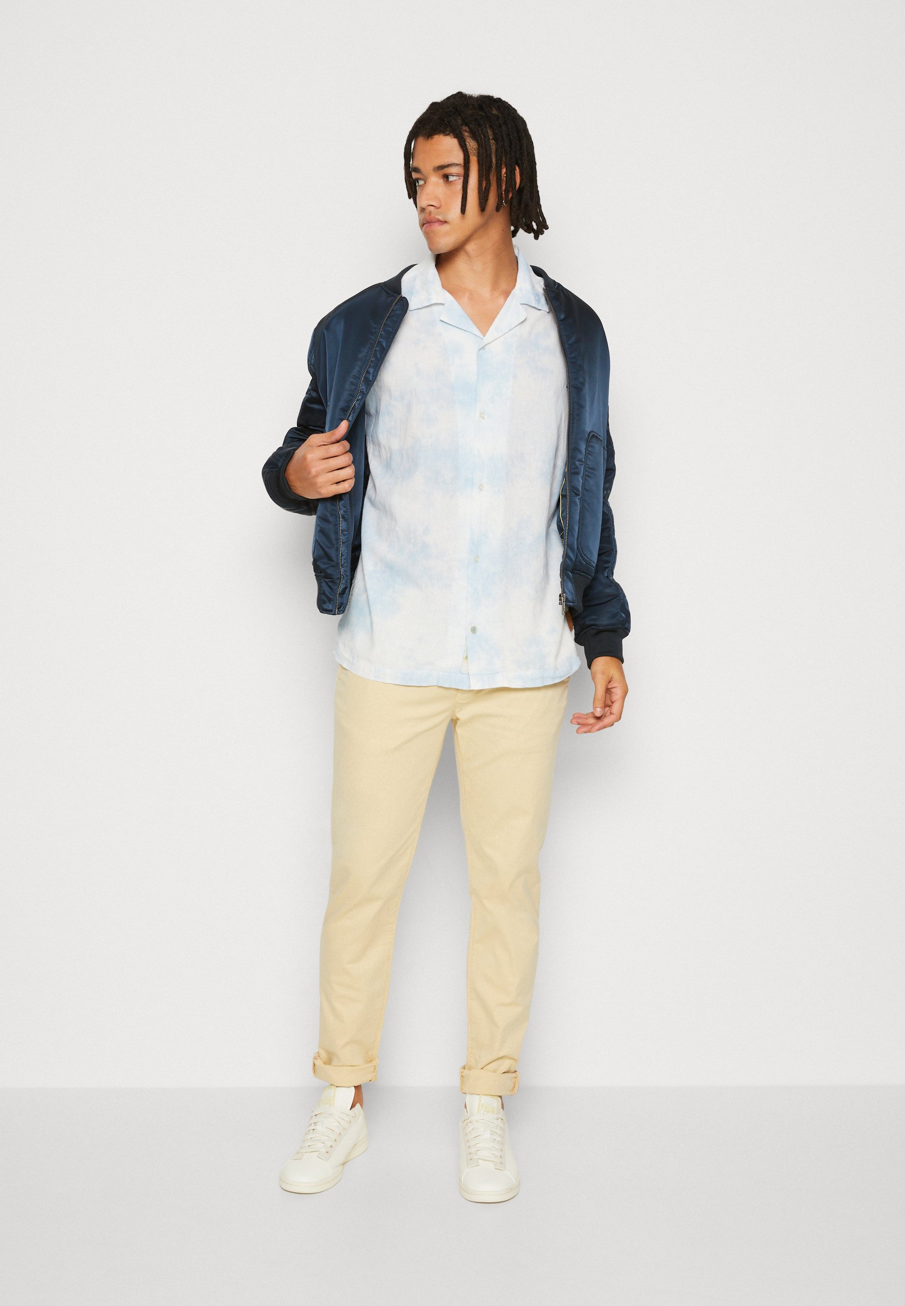 Scotch & Soda DETAILED BLEND SHIRT - Shirt - blue tie dye/blue
