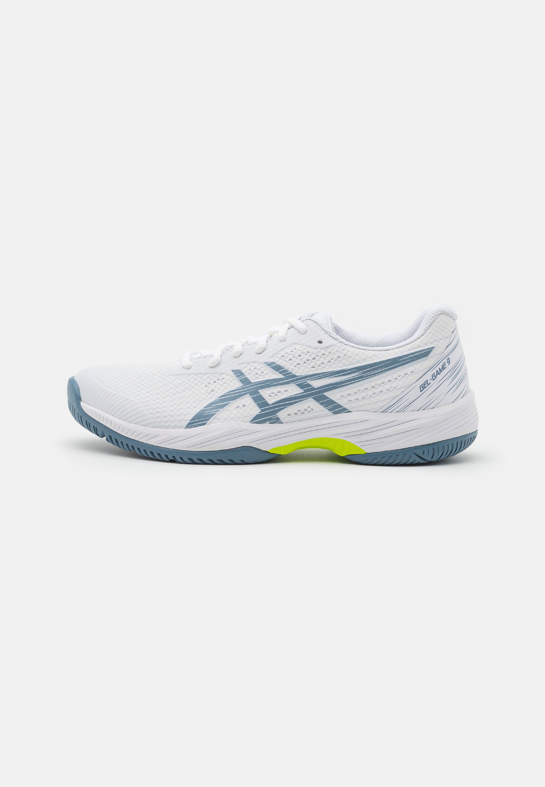 ASICS GEL GAME 9 - Multicourt tennis shoes - white/steel blue/white