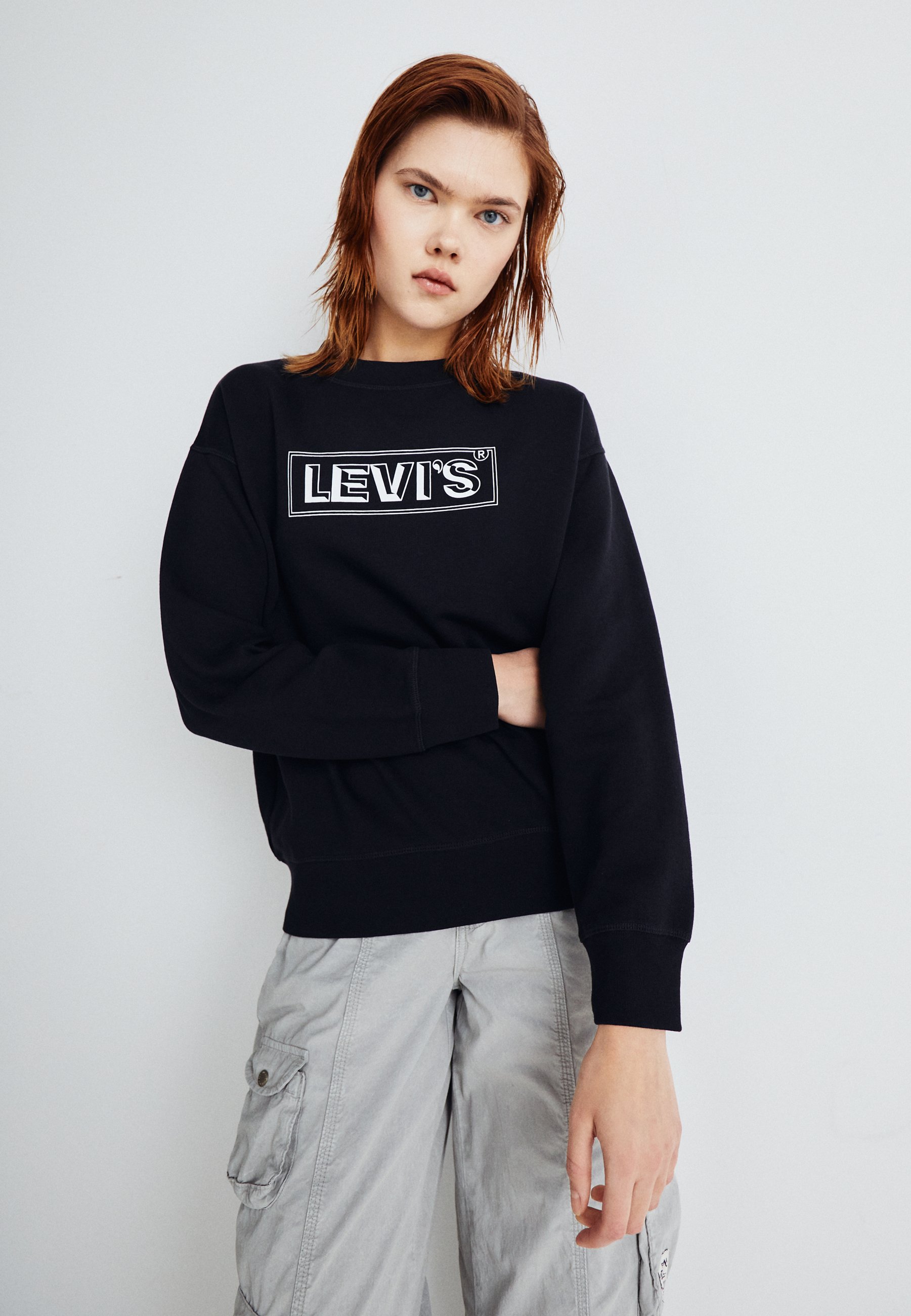 Levi's® GRAPHIC STANDARD CREW - Sweatshirt - black