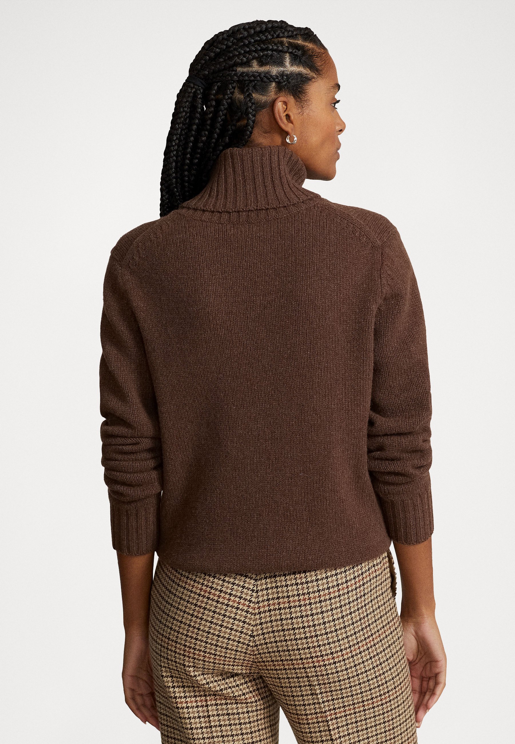 Polo Ralph Lauren LONG SLEEVE - Jumper - brown melange/brown