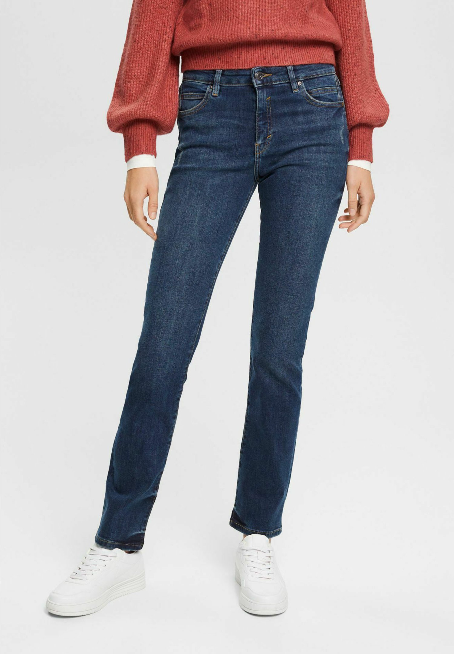 Esprit Straight leg jeans - blue dark washed/dark blue