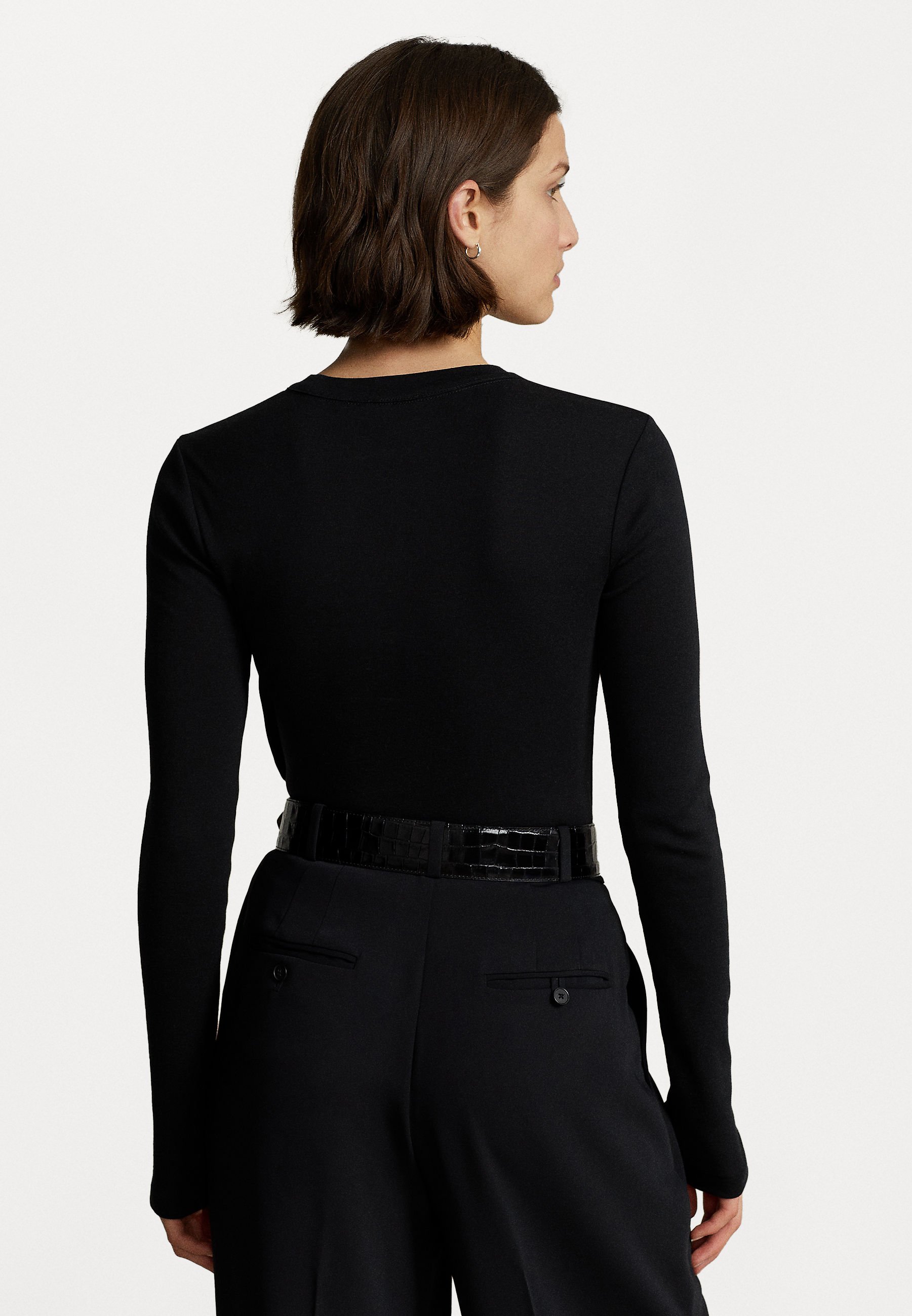 Polo Ralph Lauren TEE LONG SLEEVE - Long sleeved top - black
