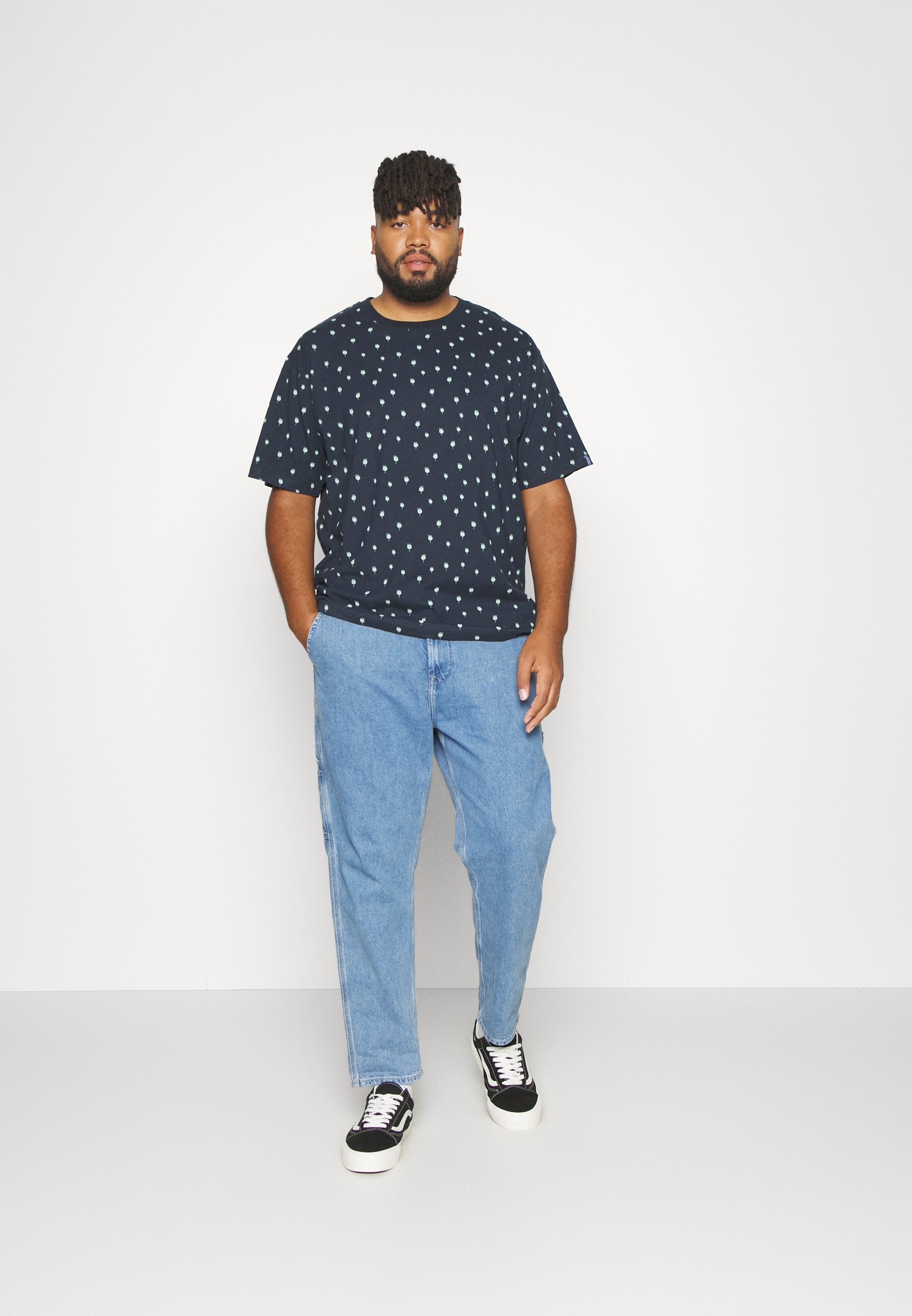 Scotch & Soda MINI PALM - Print T-shirt - navy/dark blue