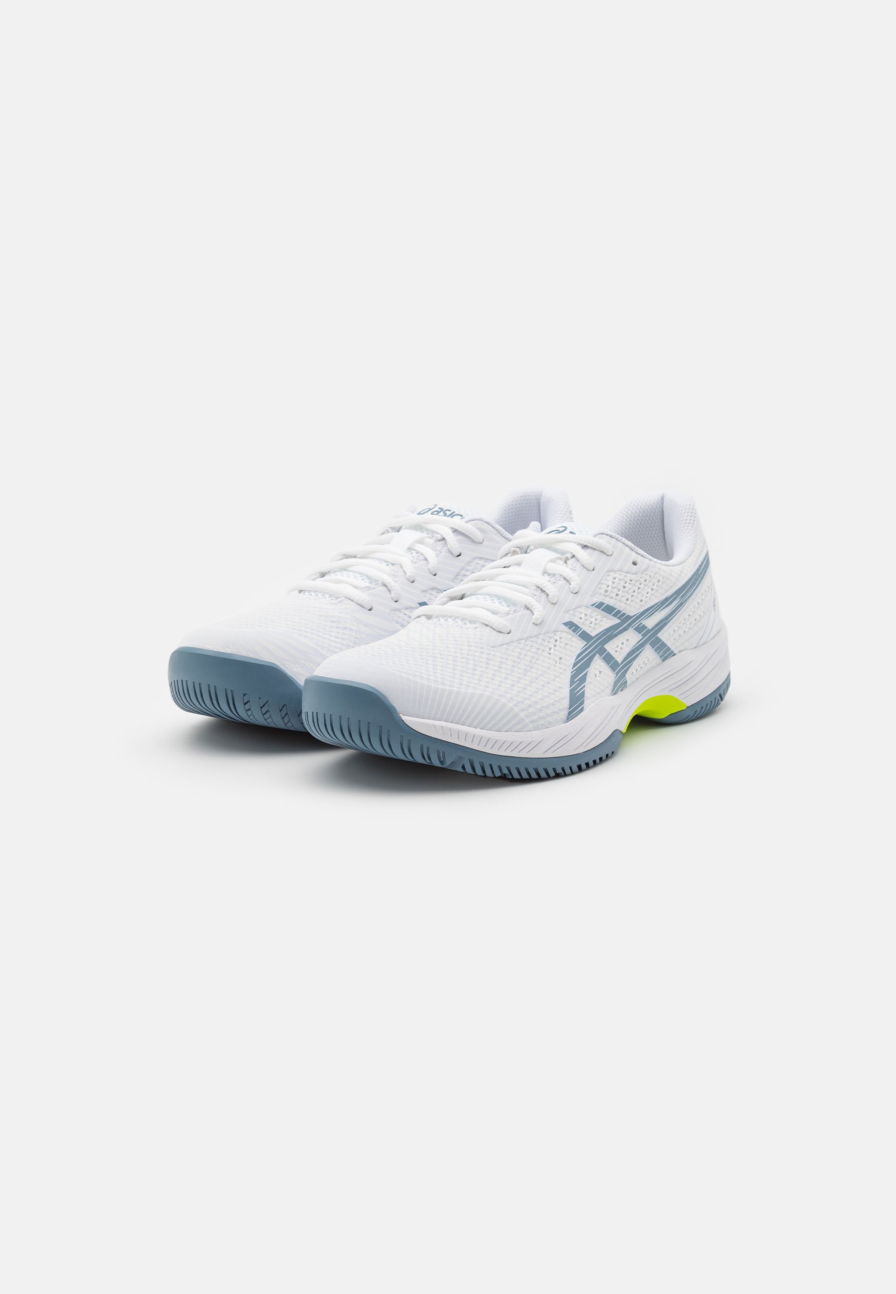 ASICS GEL GAME 9 - Multicourt tennis shoes - white/steel blue/white