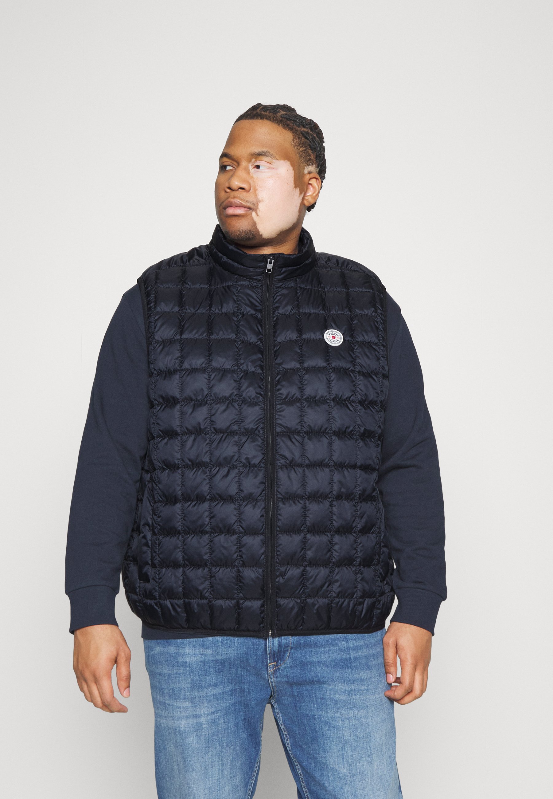 Jack &Jones JPRCCFROST LIGHT VEST - Waistcoat - dark navy/dark blue