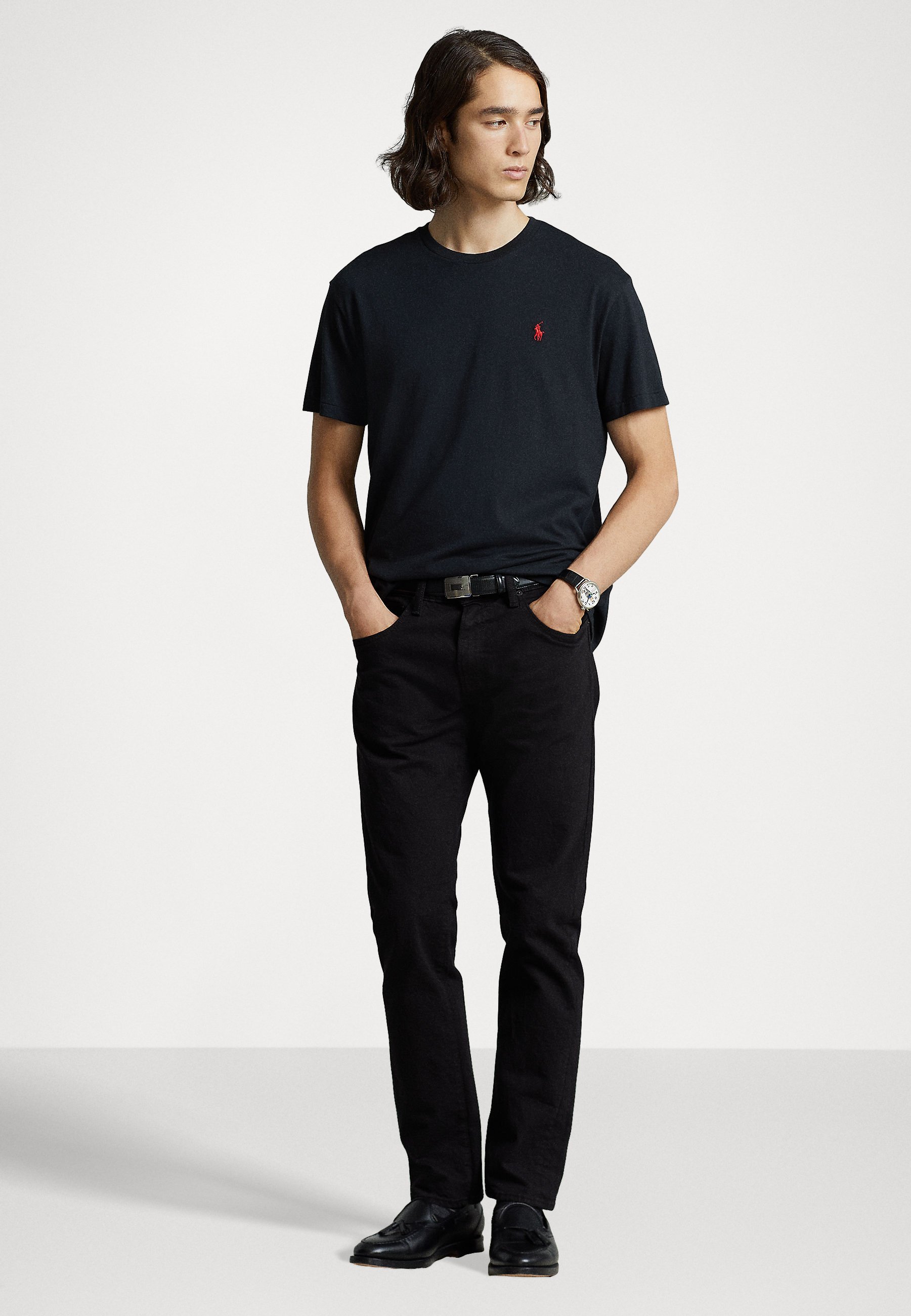 Polo Ralph Lauren CUSTOM SLIM FIT - Basic T-shirt - black