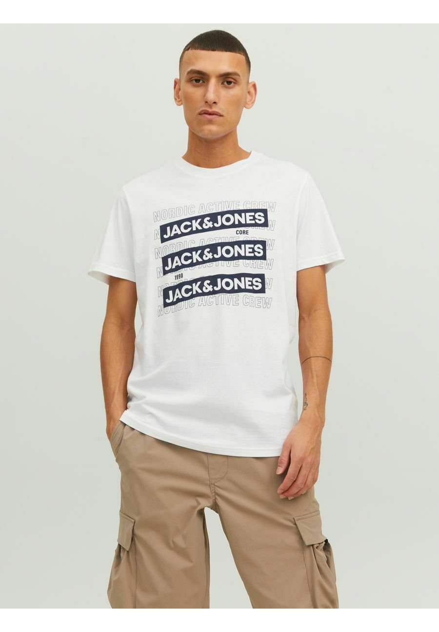 Jack &Jones LOGO - Print T-shirt - white