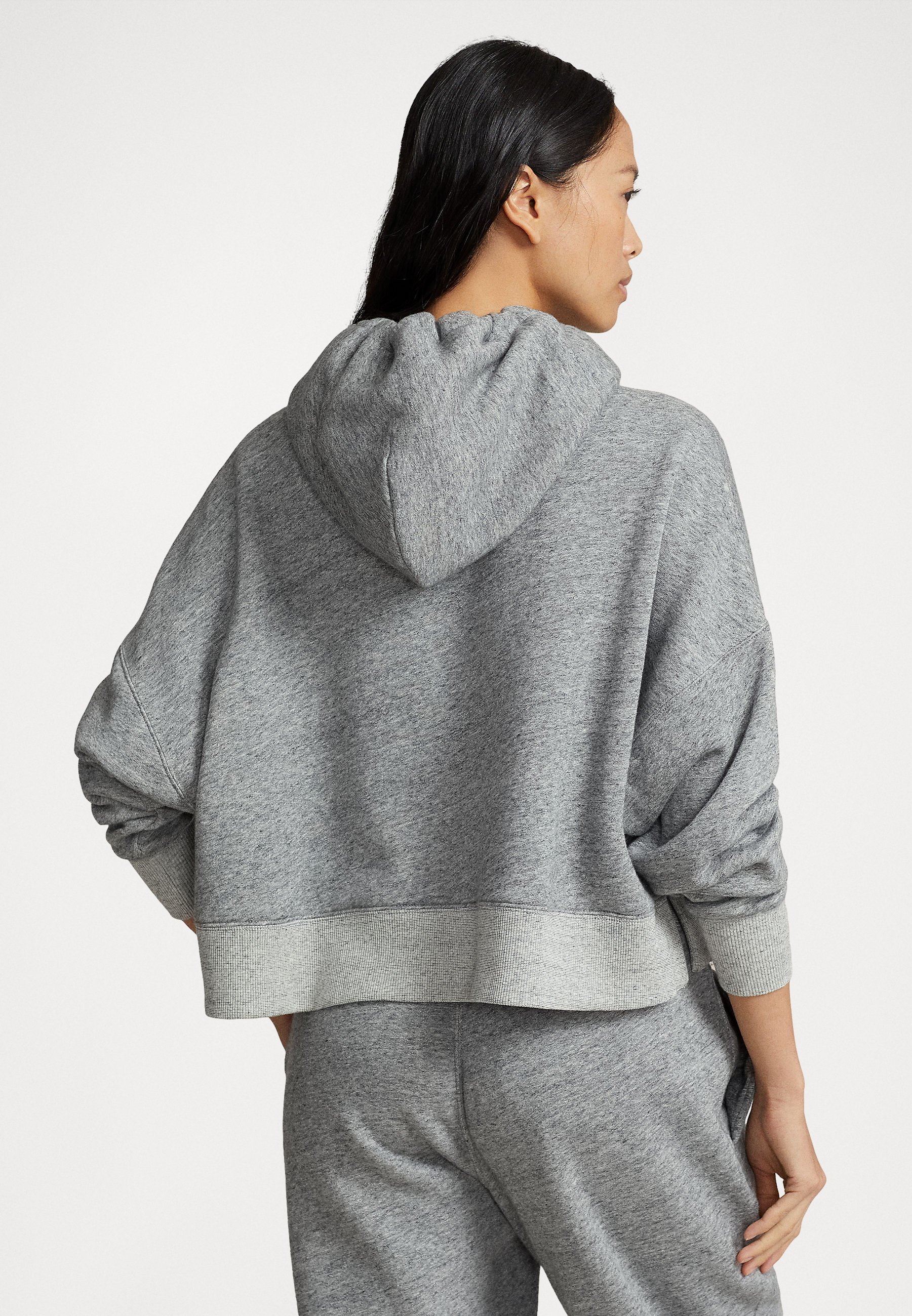 Polo Ralph Lauren LONG SLEEVE - Hoodie - vintage salt and pepper heather/mottled grey