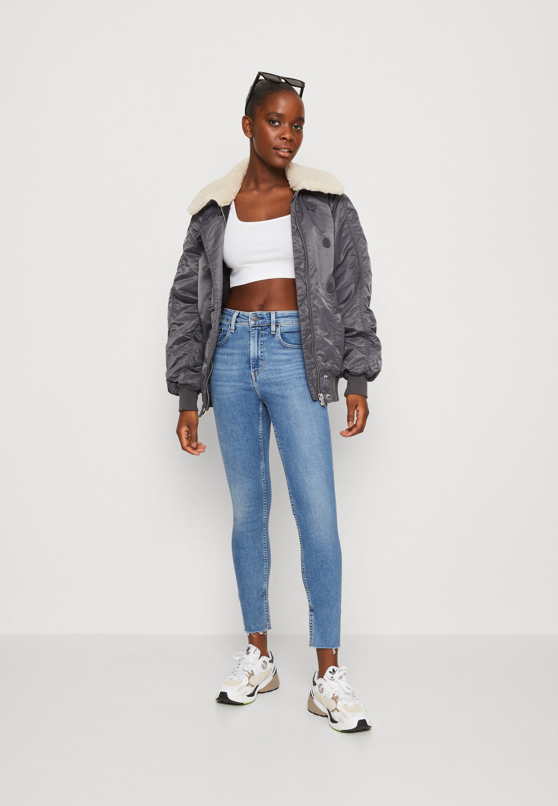 Levi's® 721™ SPLIT HEM - Jeans Skinny Fit - heart goes boom/stone blue denim