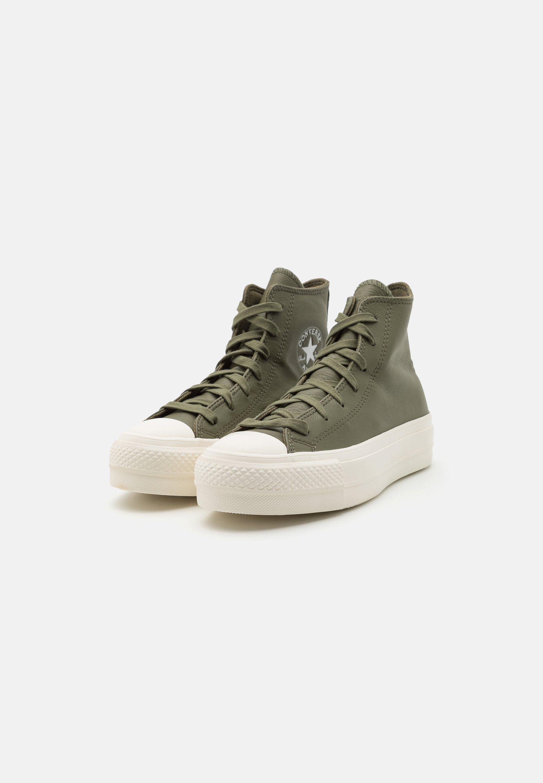Converse CHUCK TAYLOR ALL STAR LIFT - High-top trainers - utility/silver/dark green