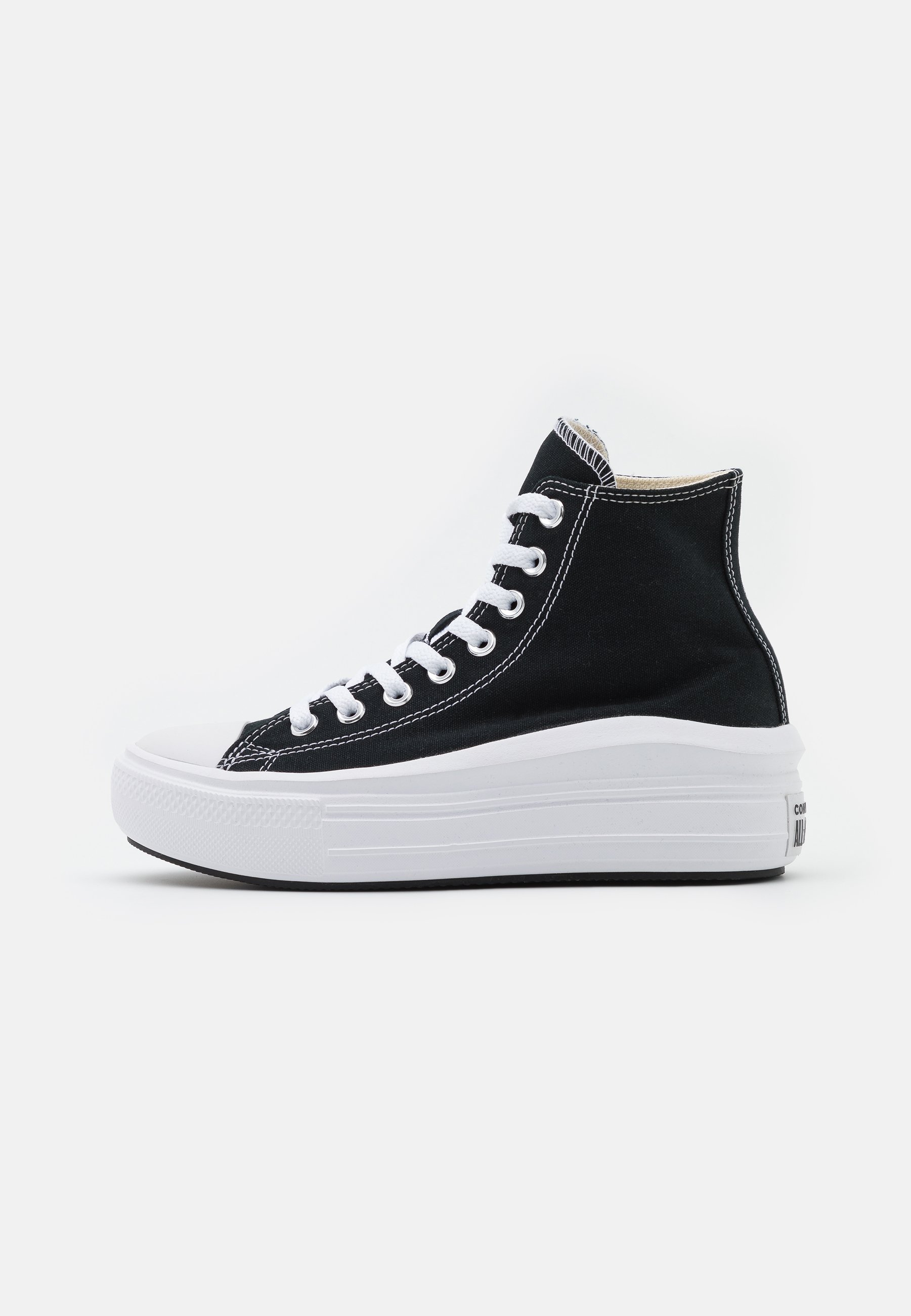 Converse CHUCK TAYLOR ALL STAR MOVE - High-top trainers - black/natural ivory/white/black