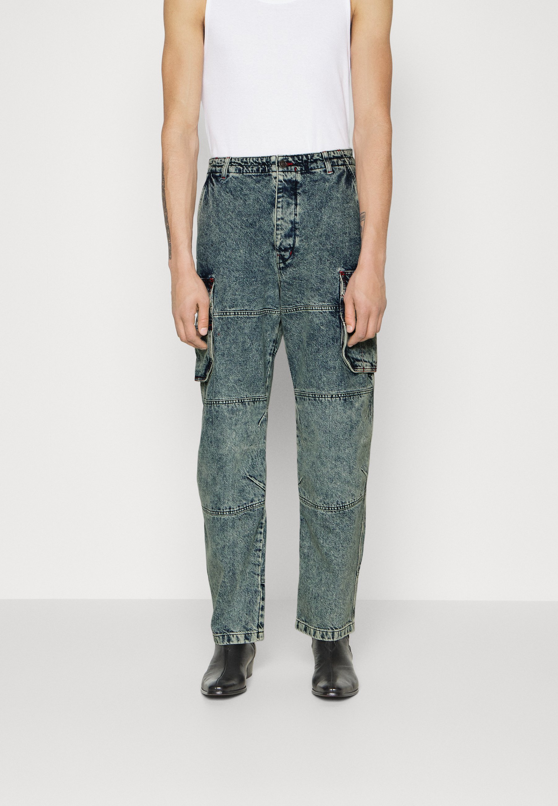 Diesel D FISH - Relaxed fit jeans - denim/blue denim