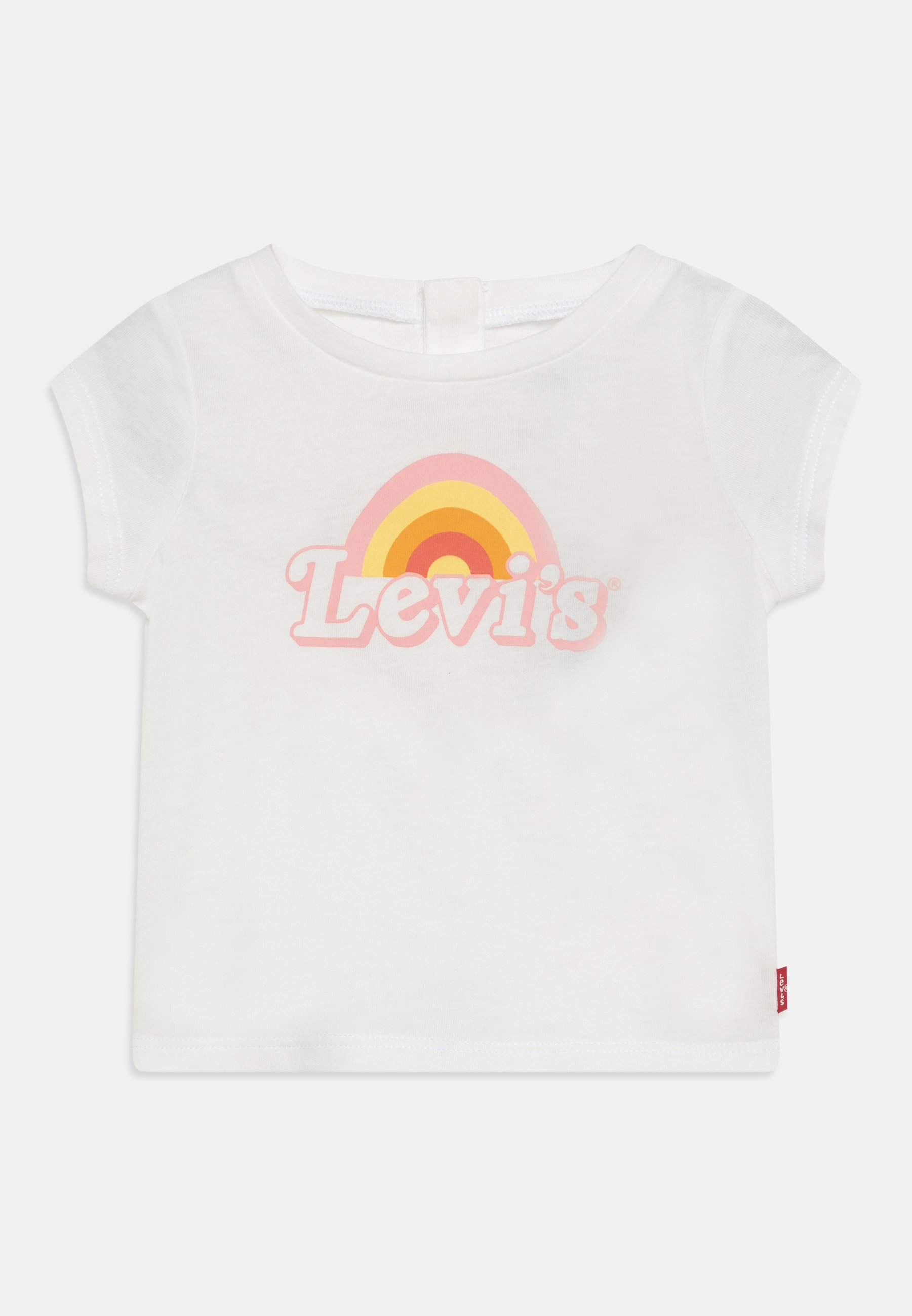 Levi's® RAINBOW GRAPHIC TEE - Print T-shirt - white alyssum/white