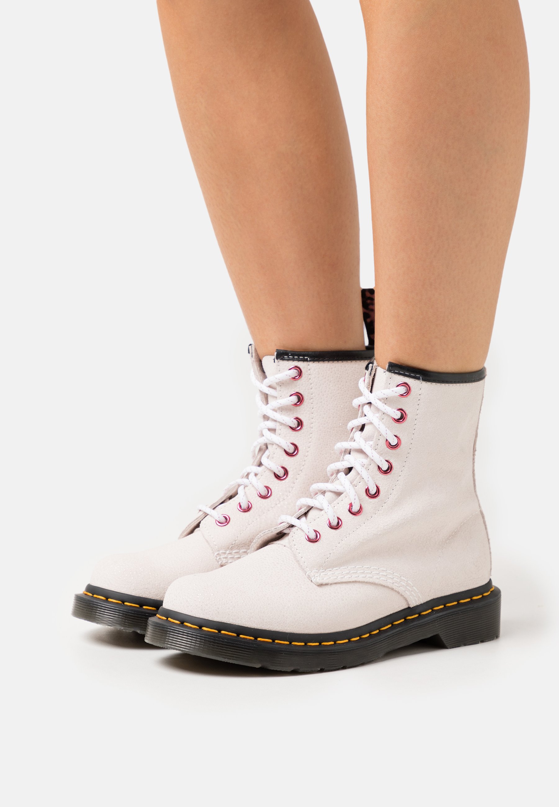 Dr. Martens 1460 - Lace-up ankle boots - white/white