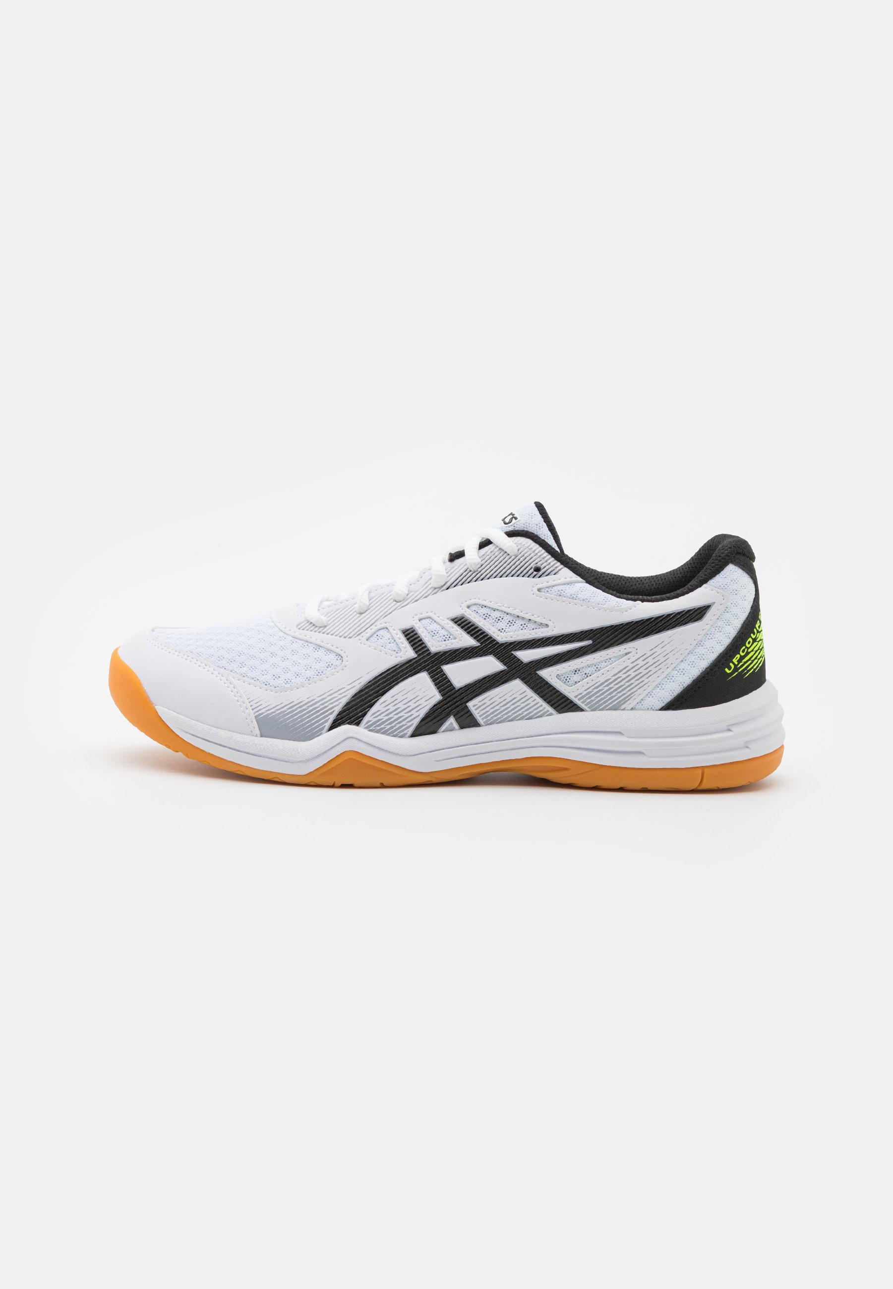 ASICS UPCOURT 5 - Handball shoes - white/safety yellow/white