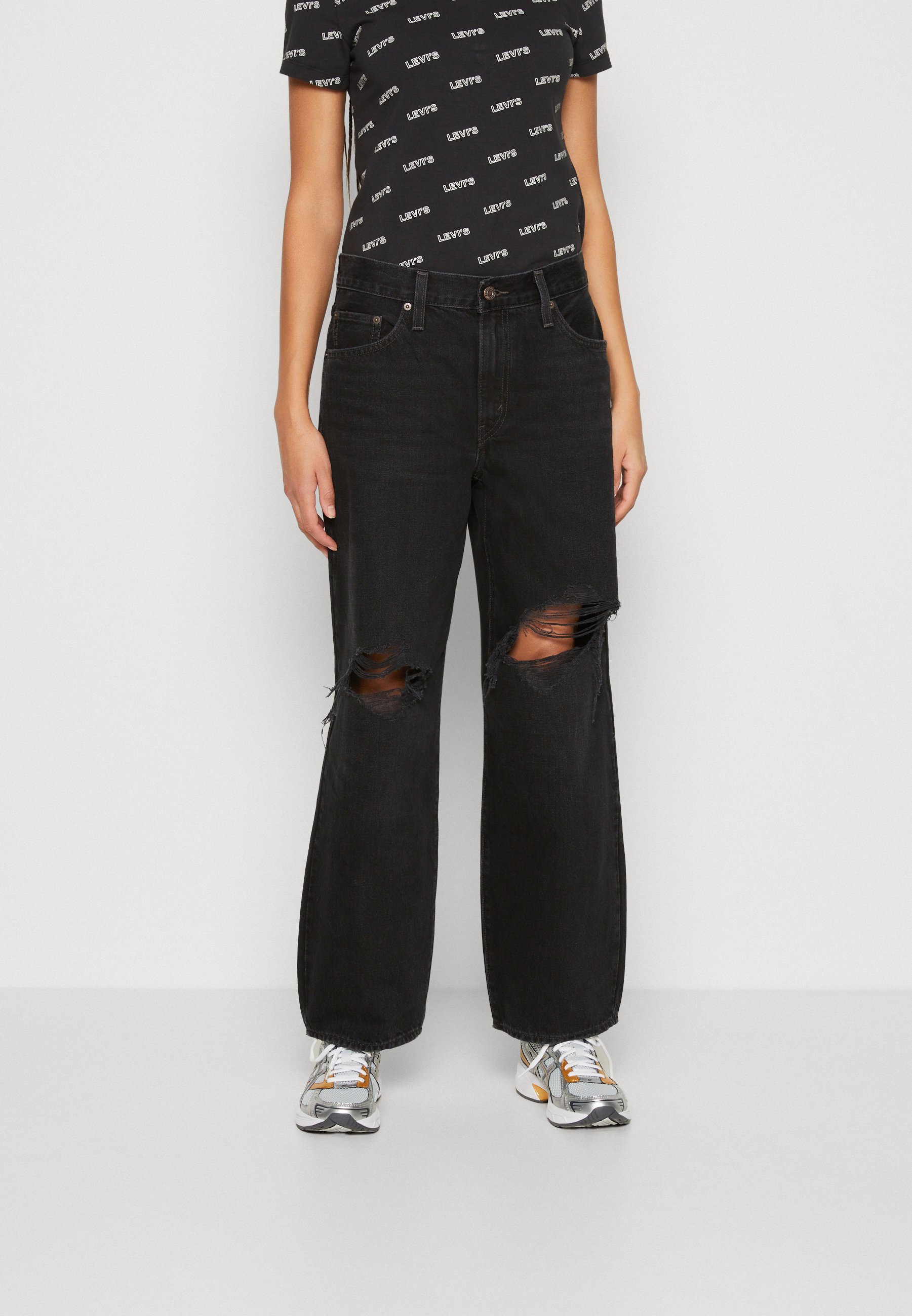 Levi's® BAGGY DAD - Relaxed fit jeans - rake it up/destroyed denim