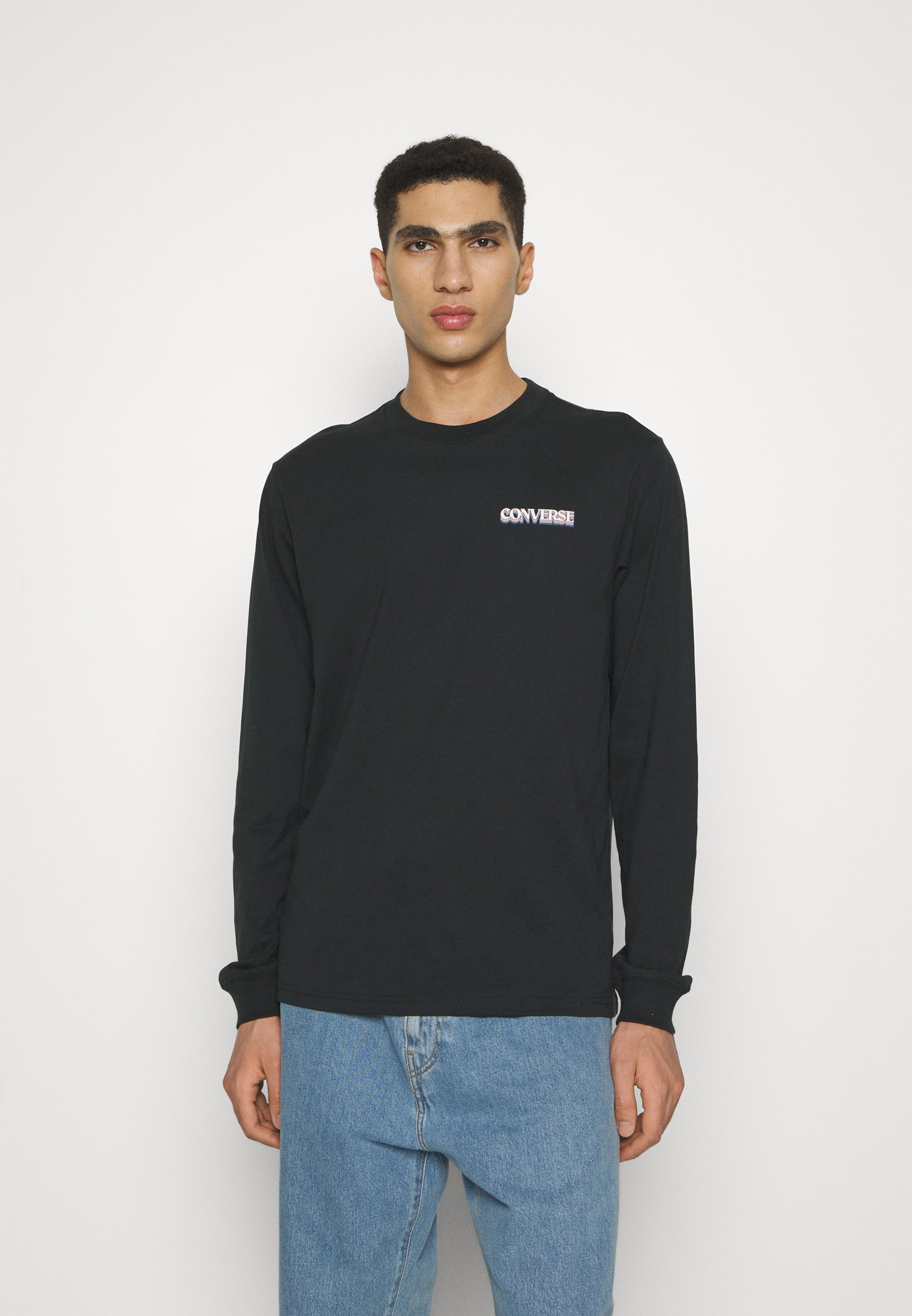 Converse WINTER VIBES GRAPHIC - Long sleeved top - black